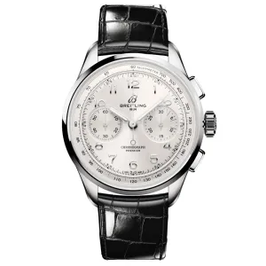 Breitling Premier B09 Chronograph 40mm Silver Dial Manual Wound Gents Watch AB0930371G1P1