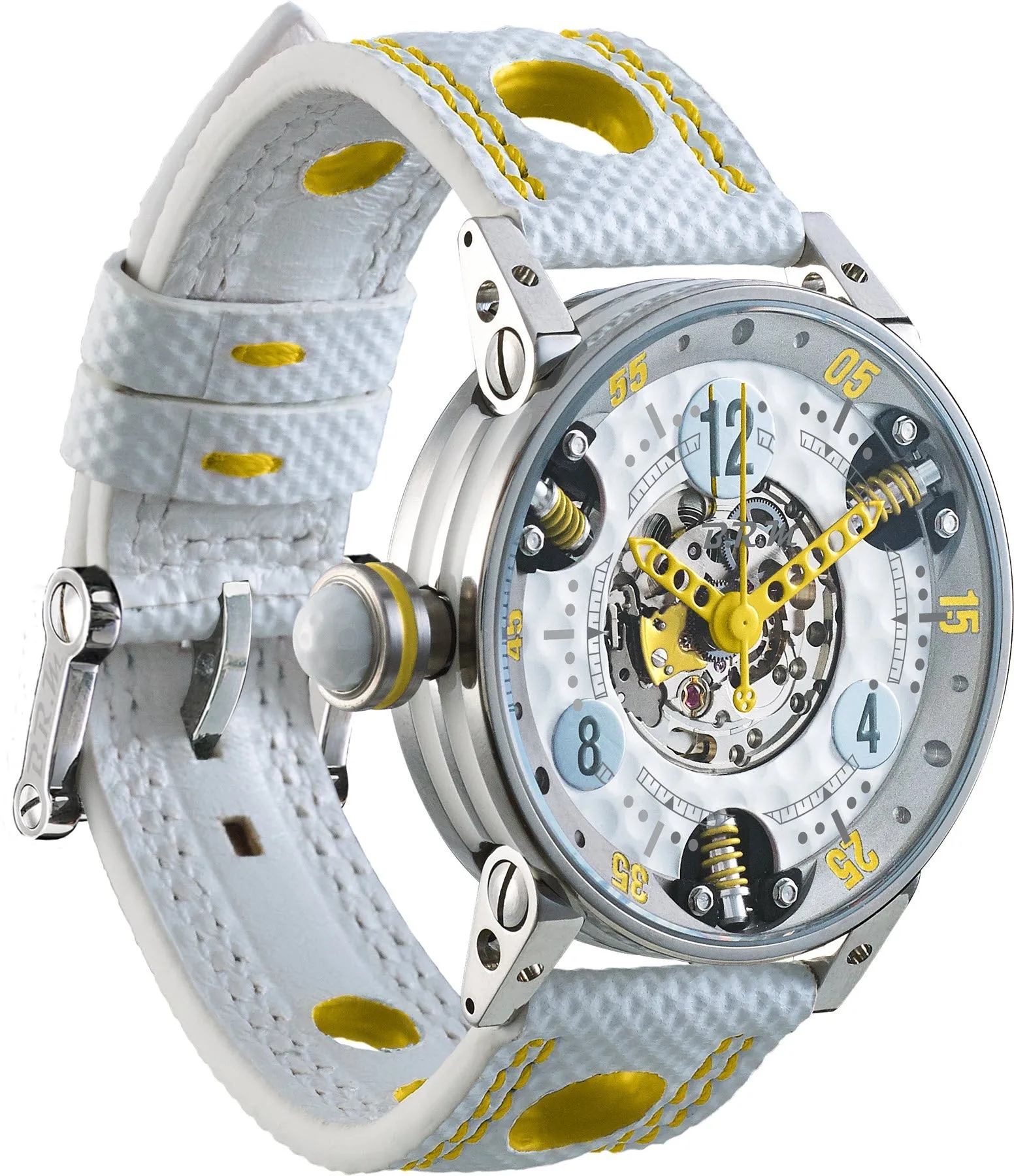B.R.M Watch Golf Master GF7-38-SA-SQ-AJ Ladies Yellow Hands