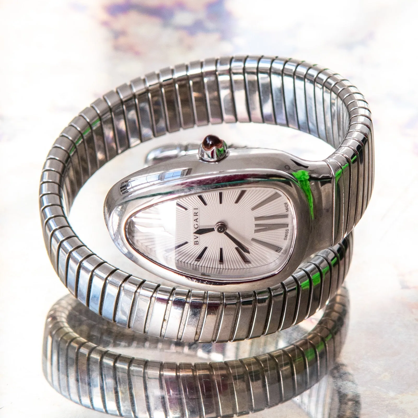 Bulgari Serpenti Tubogas Stainless Steel Watch