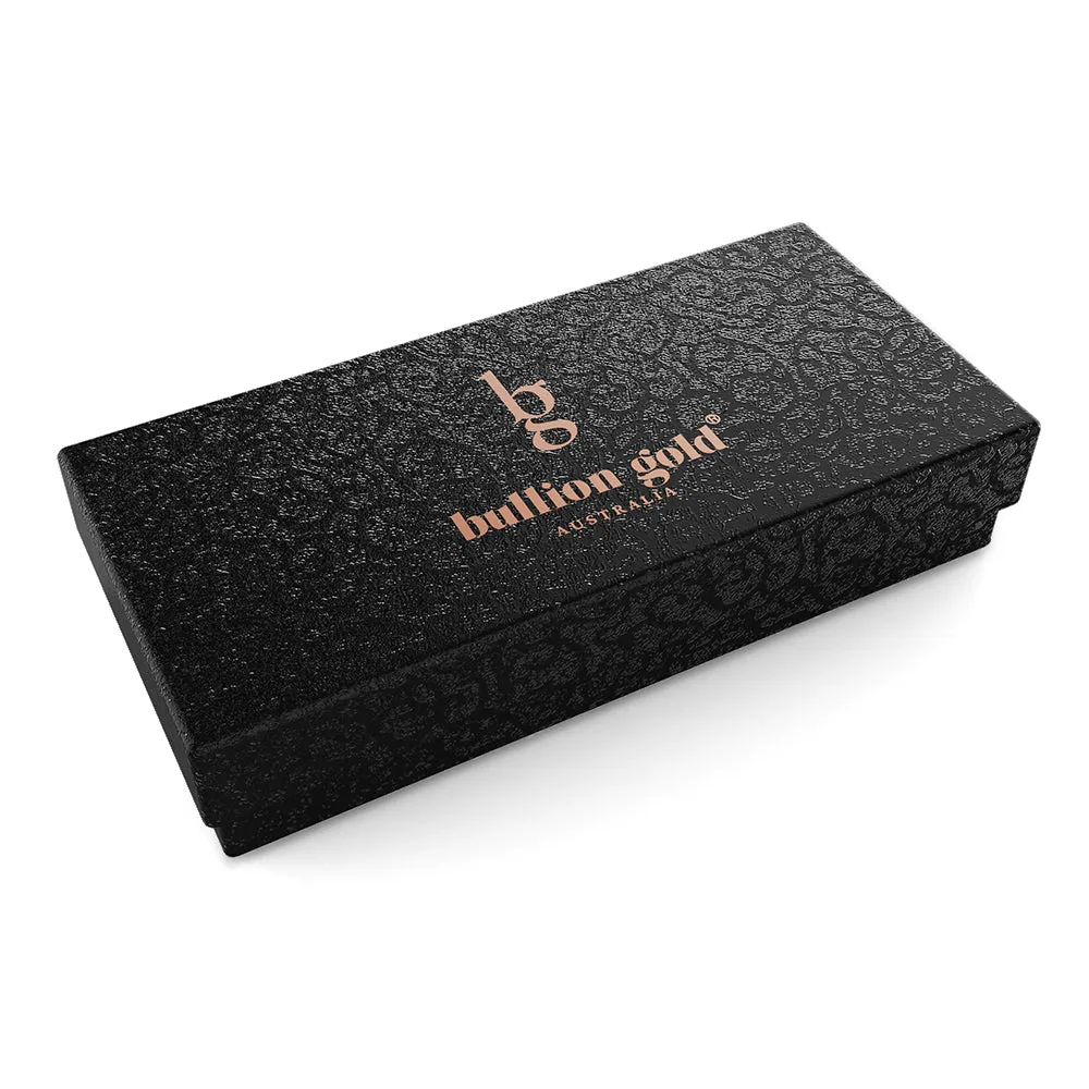 Bullion Gold Seamless Dial Watch - Rose Gold and Black