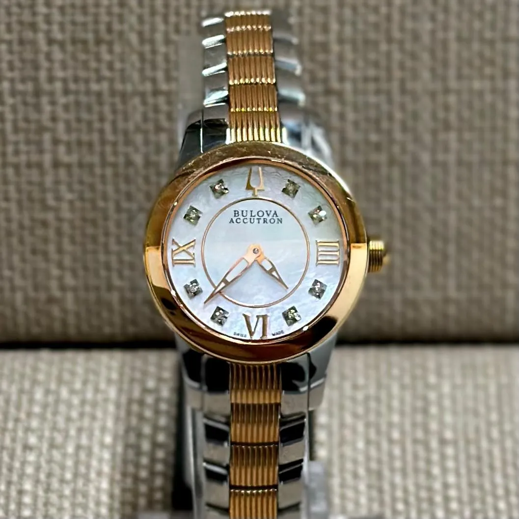Bulova Accutron Beautiful Ladies Watch w/ 8 Diamond & MOP Dial - $2K APR w/ COA!