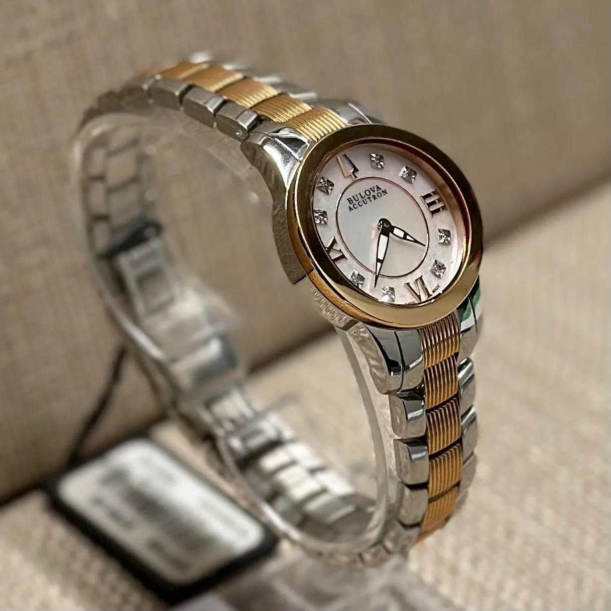 Bulova Accutron Beautiful Ladies Watch w/ 8 Diamond & MOP Dial - $2K APR w/ COA!