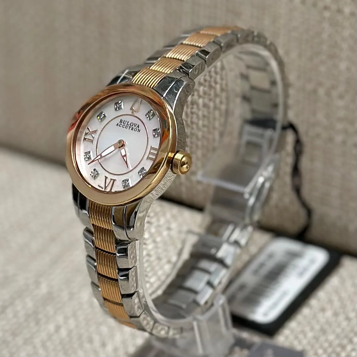 Bulova Accutron Beautiful Ladies Watch w/ 8 Diamond & MOP Dial - $2K APR w/ COA!