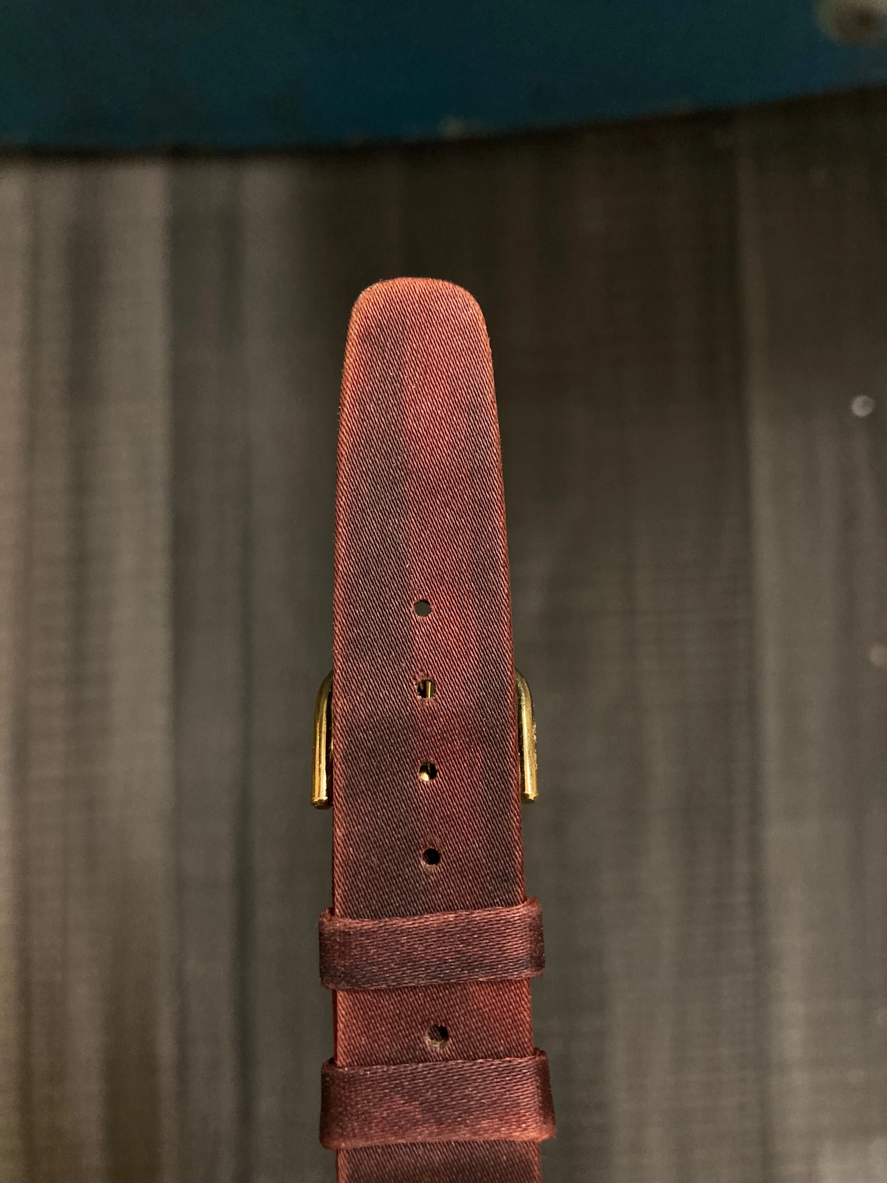 BULOVA Dark Red Satin on Leather Women's Watch Strap - $350 APR VALUE w/ CoA! ✓