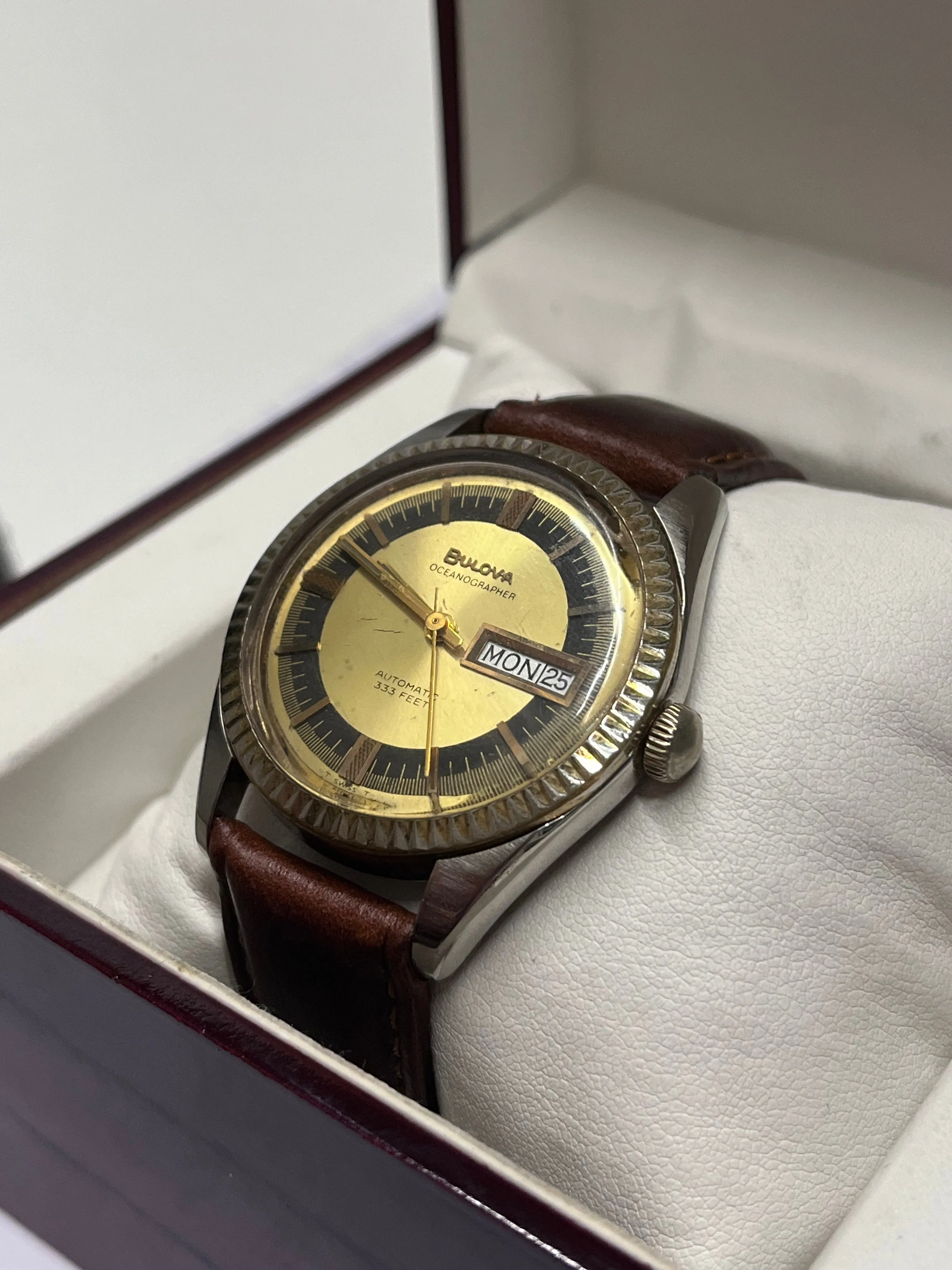 BULOVA Incredibly Beautiful Vintage 1950's SS Gold Men's Watch- $7K APR w/ COA!!