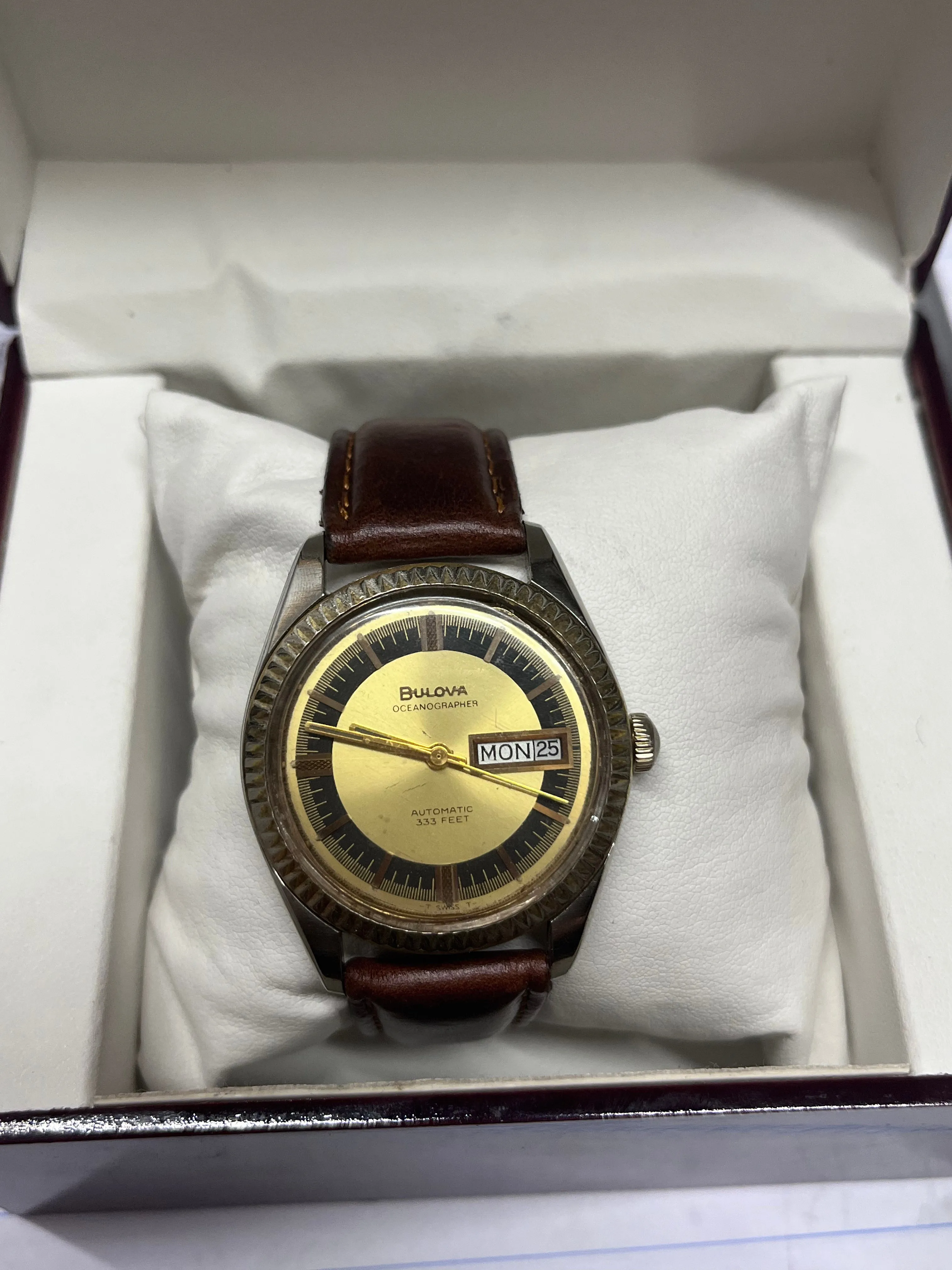 BULOVA Incredibly Beautiful Vintage 1950's SS Gold Men's Watch- $7K APR w/ COA!!
