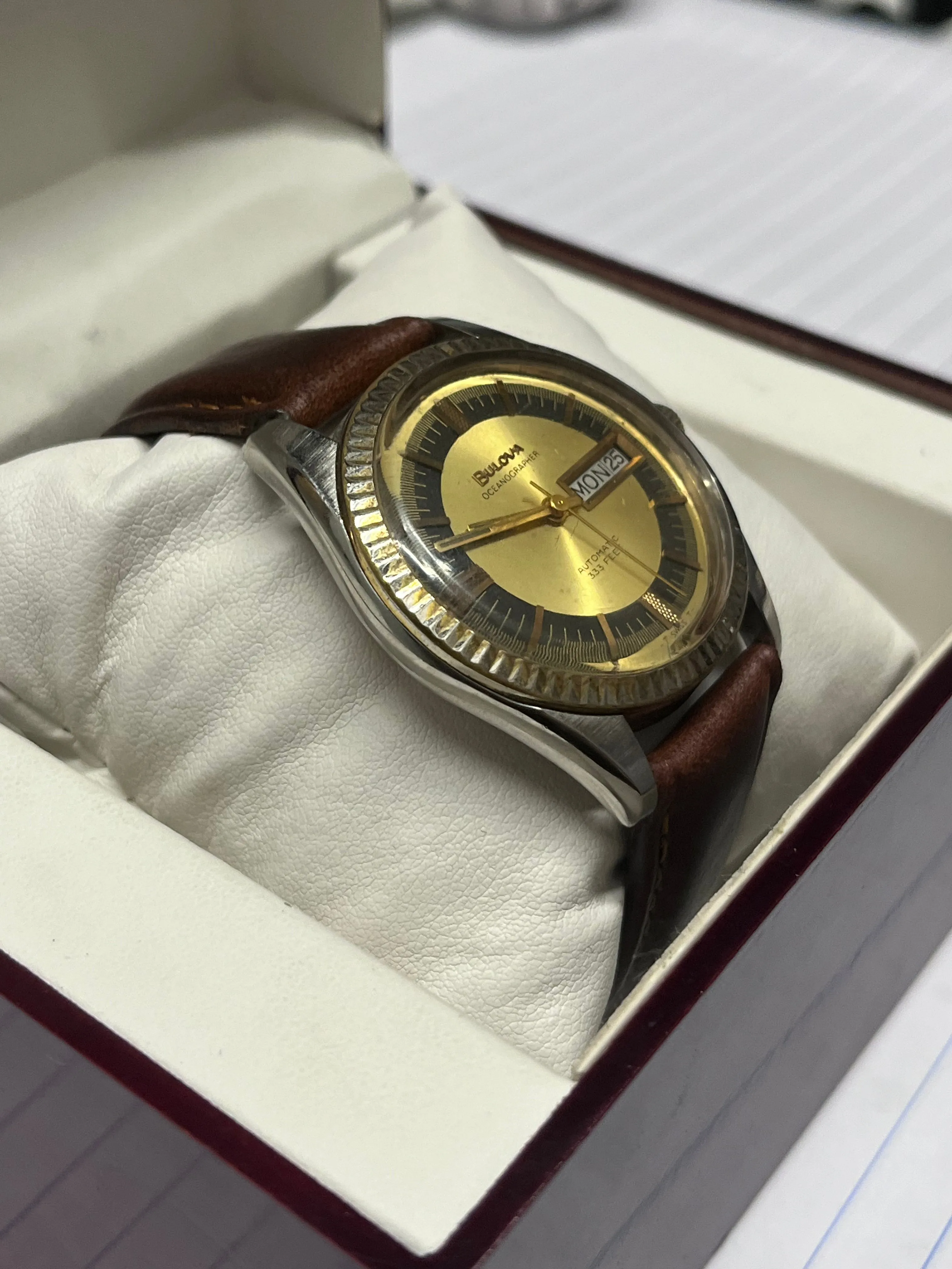 BULOVA Incredibly Beautiful Vintage 1950's SS Gold Men's Watch- $7K APR w/ COA!!