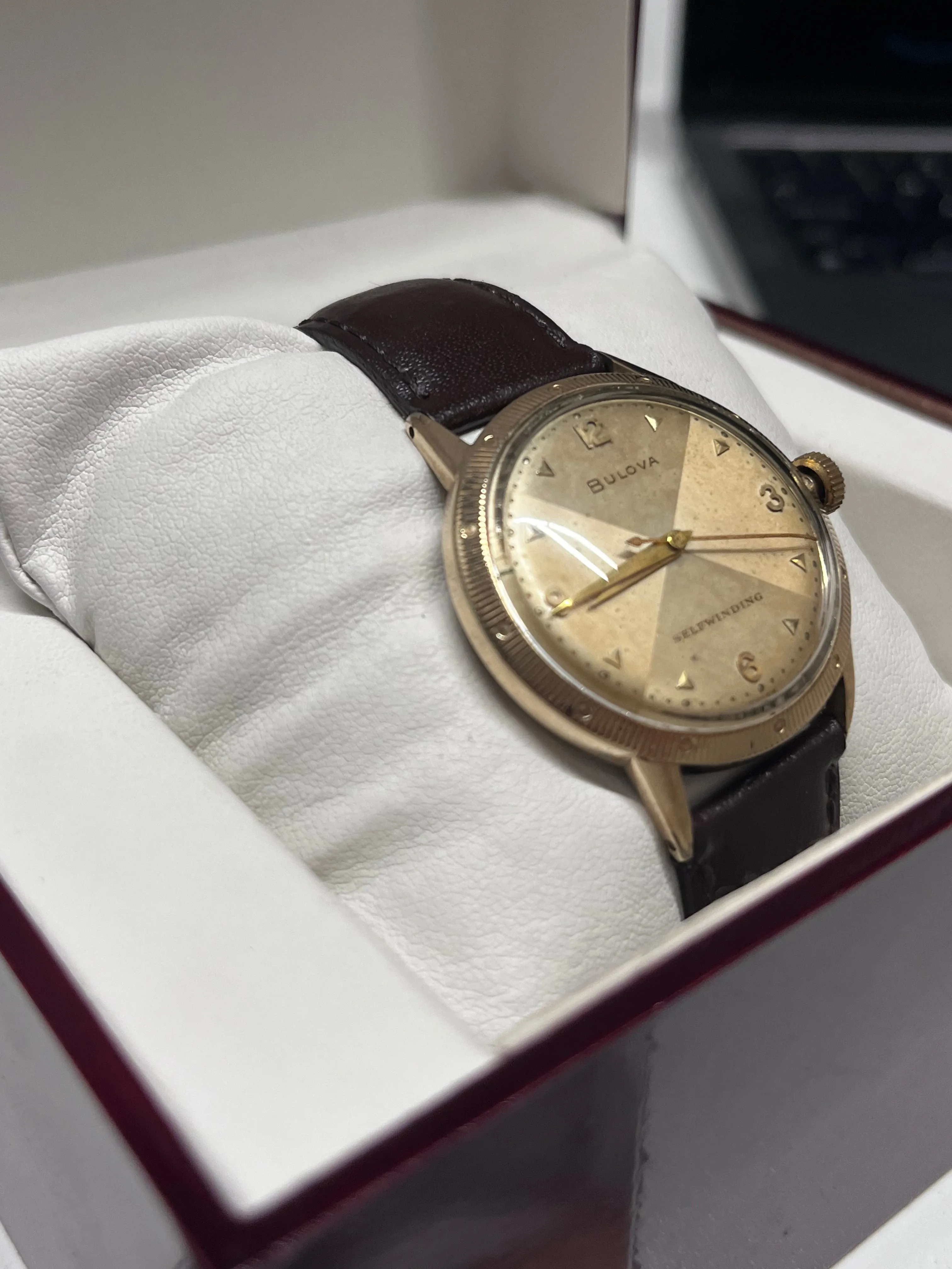 BULOVA Two Tone Gold 10K GF Men's Wristwatch Beautiful Design - $4K APR w/ COA!!