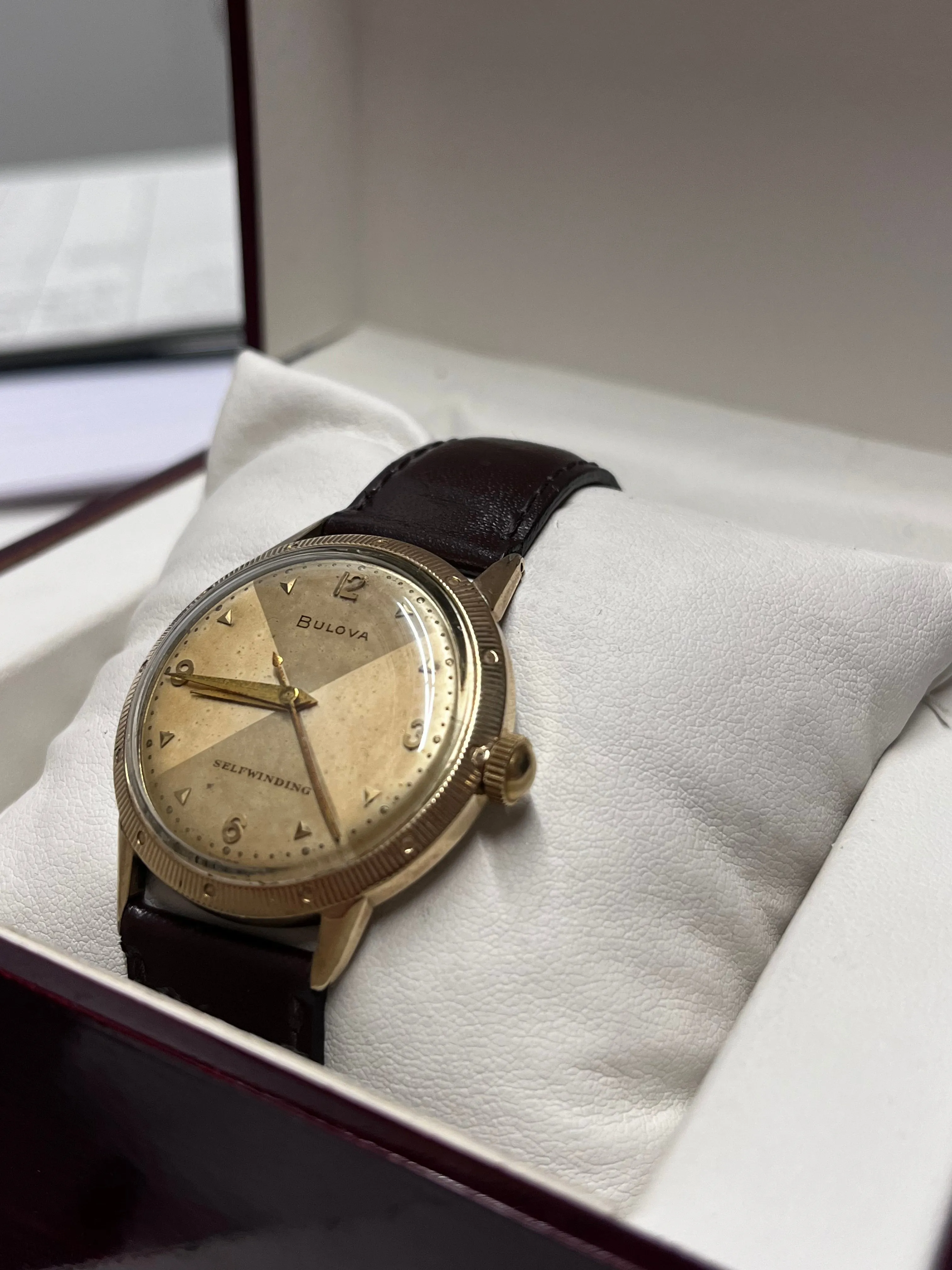 BULOVA Two Tone Gold 10K GF Men's Wristwatch Beautiful Design - $4K APR w/ COA!!
