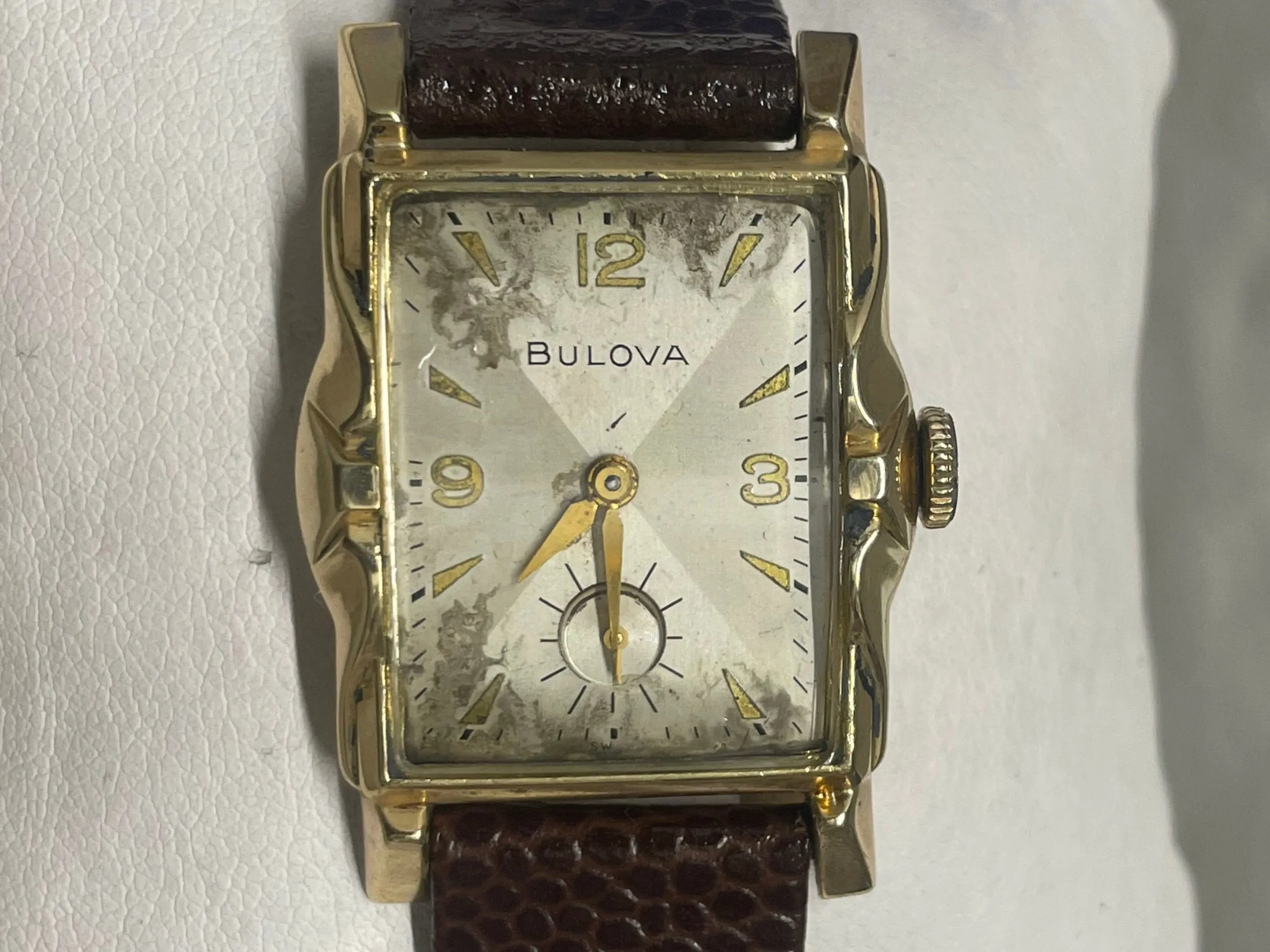 Bulova Vintage 1940s, 14K Yellow Gold, Unique Men’s Watch - $8K APR w/ COA!