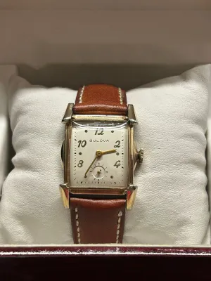 Bulova Vintage 1940s, Gold-Tone, Cream Dial, Men's Wristwatch - $6K APR w/ COA!!