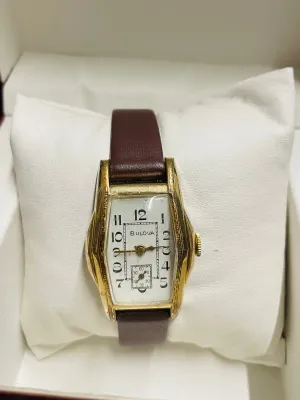 BULOVA VINTAGE 1940'S RARE LADIES STAINLESS STEEL (GT) WATCH - $6K APR w/ COA!