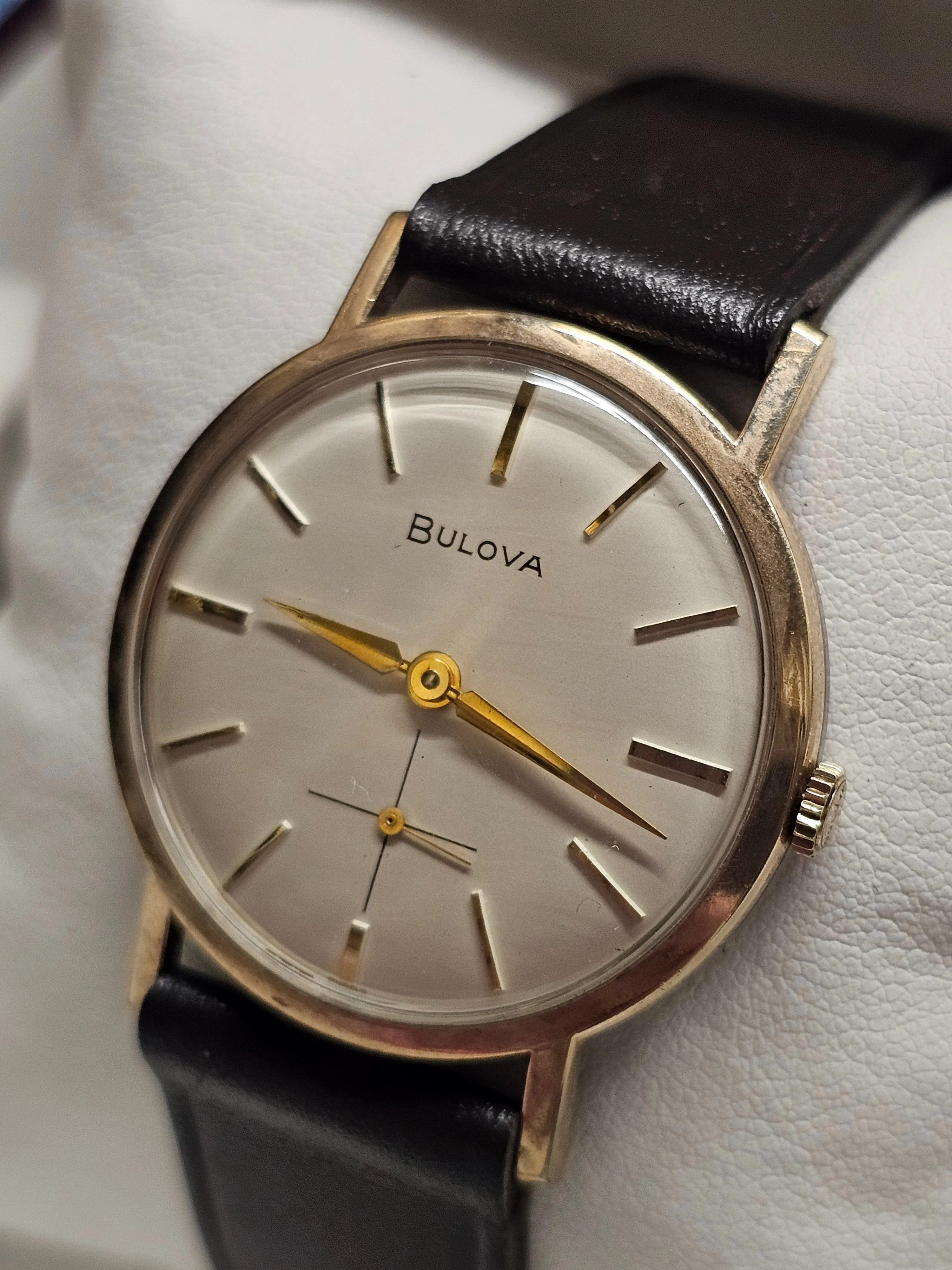 BULOVA, Vintage 1950s, 10K RGP Bezel & Steel Back, Men's Watch - $5K APR w/ COA!