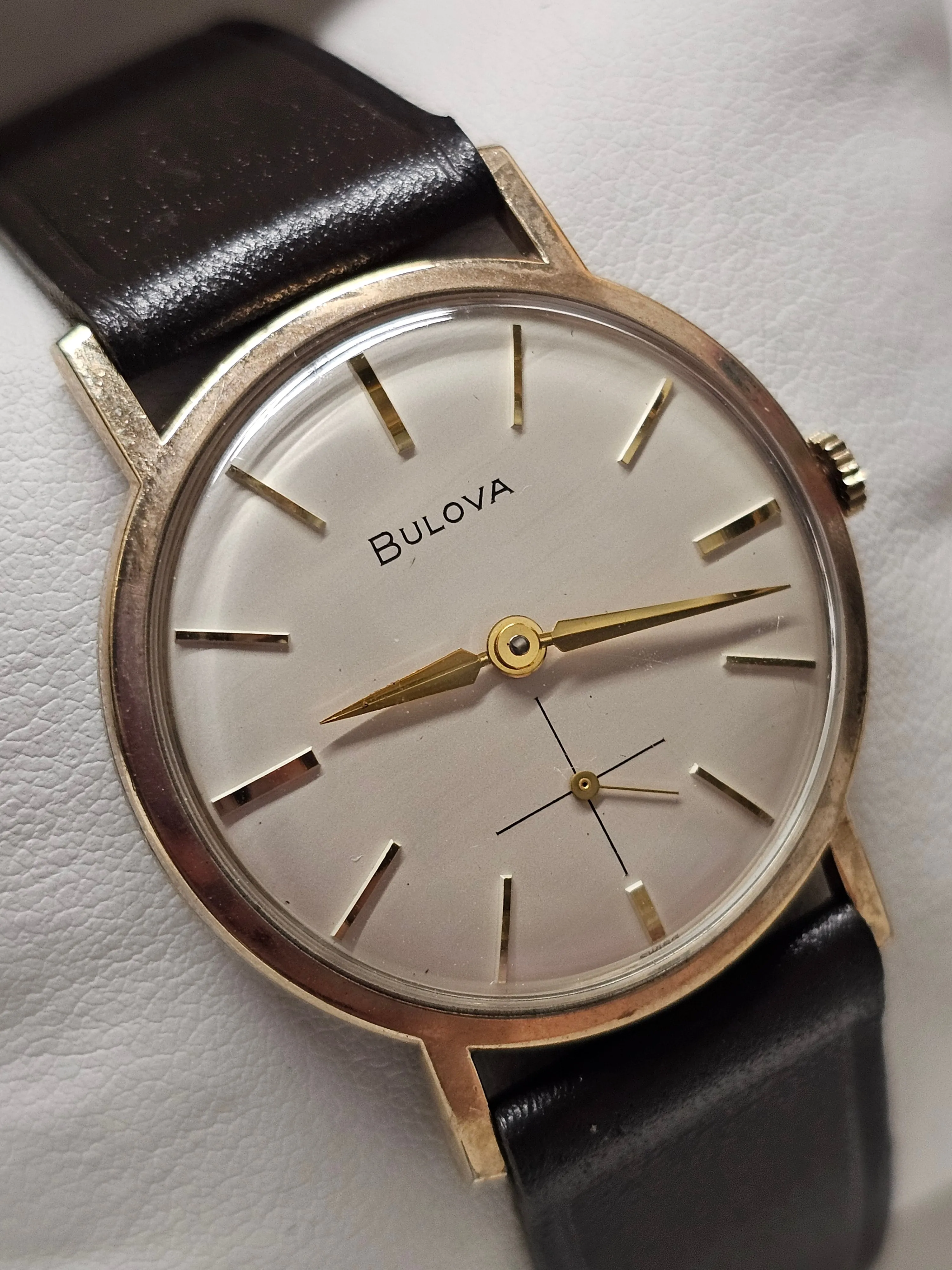 BULOVA, Vintage 1950s, 10K RGP Bezel & Steel Back, Men's Watch - $5K APR w/ COA!
