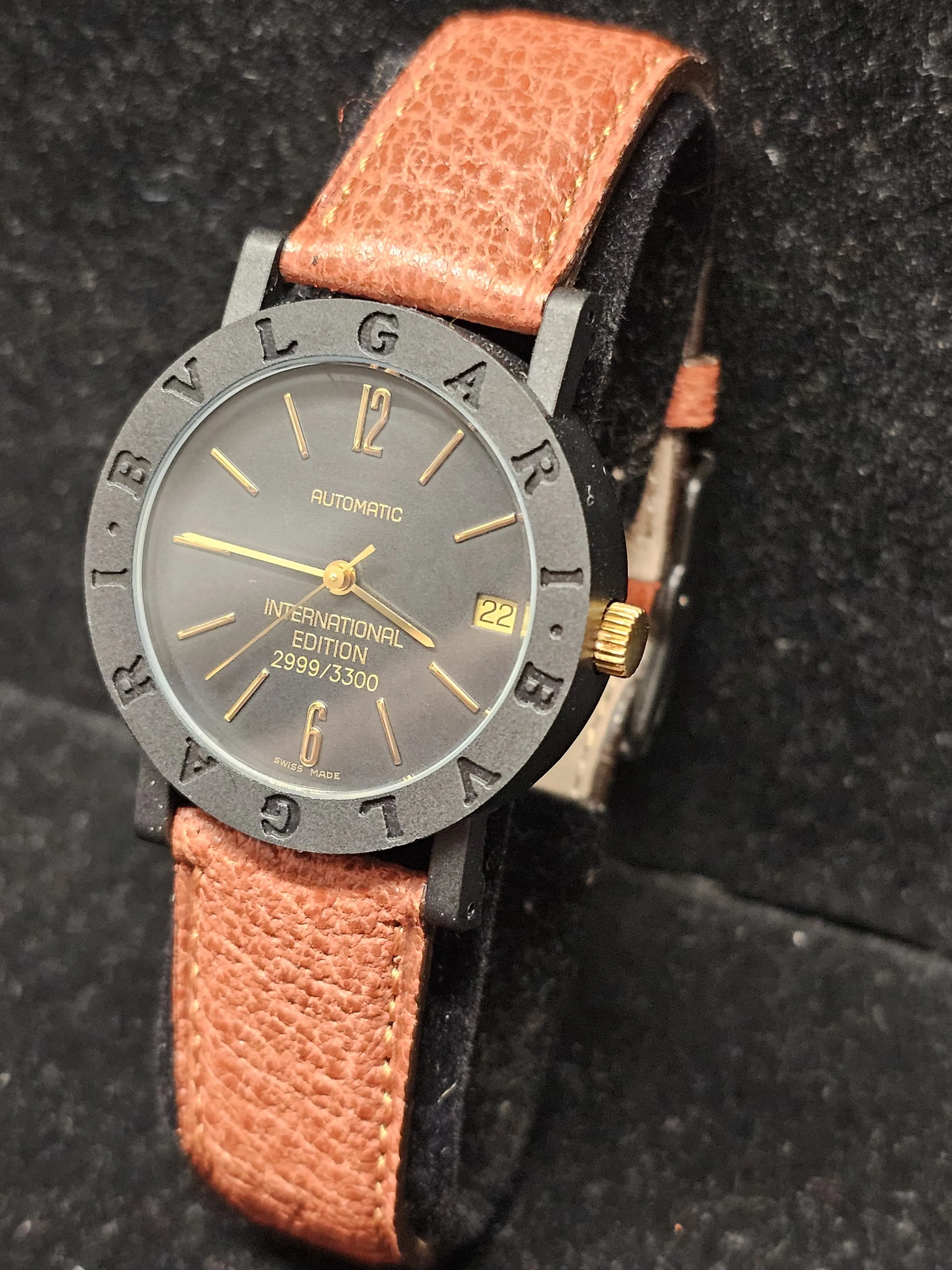 BVGARI Ltd. Ed. 2999/3300 Date Feature Automatic Men's Watch - $8K APR w/ COA!!!