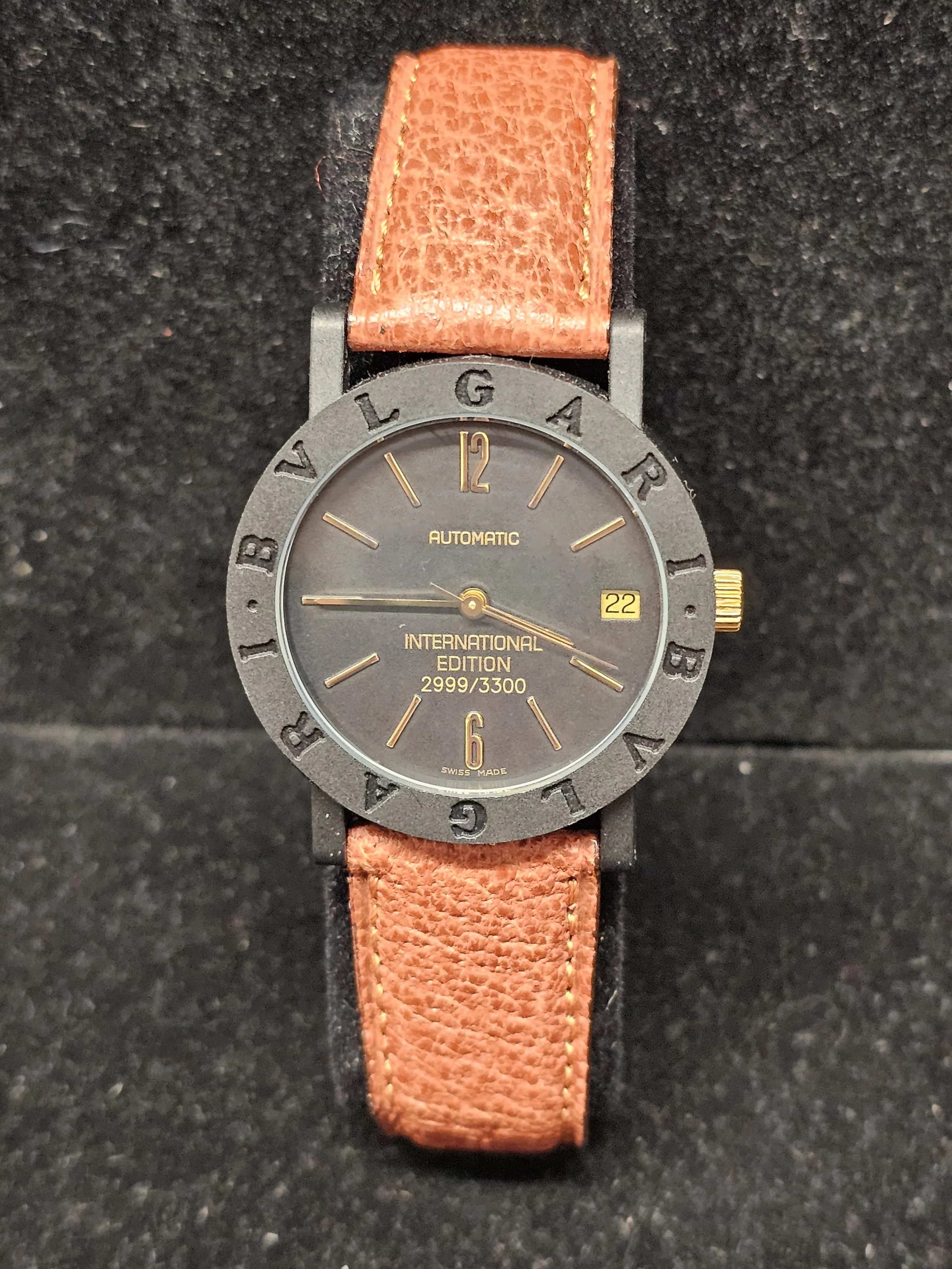 BVGARI Ltd. Ed. 2999/3300 Date Feature Automatic Men's Watch - $8K APR w/ COA!!!