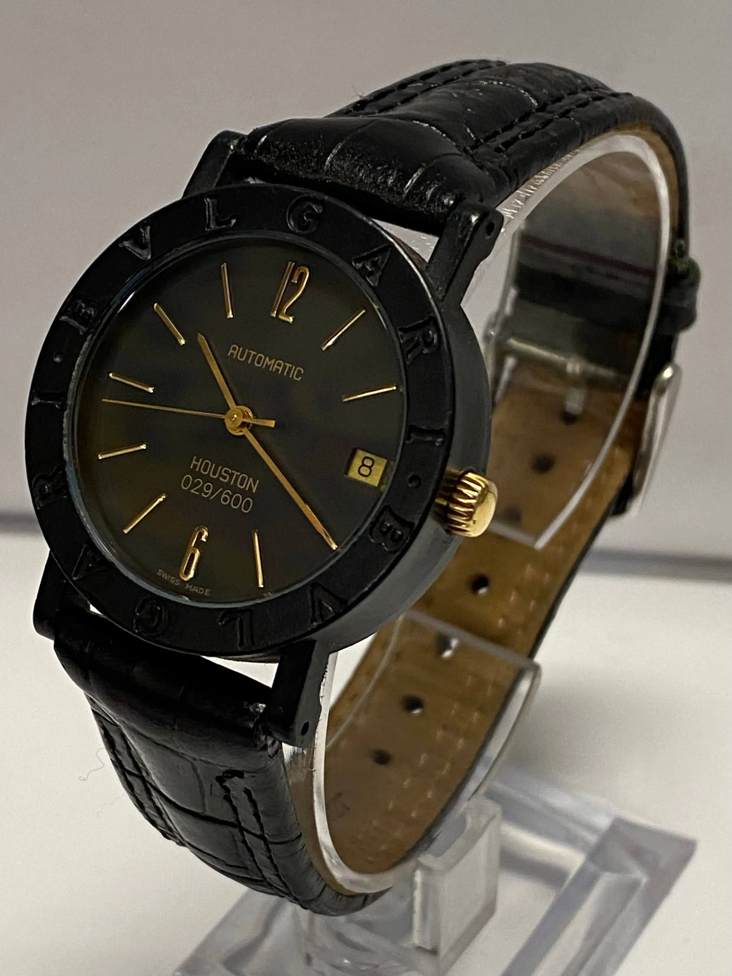 BVLGARI Houston Limited Edition  29 of 600 Black Plastic Watch- $10K APR w/ COA!