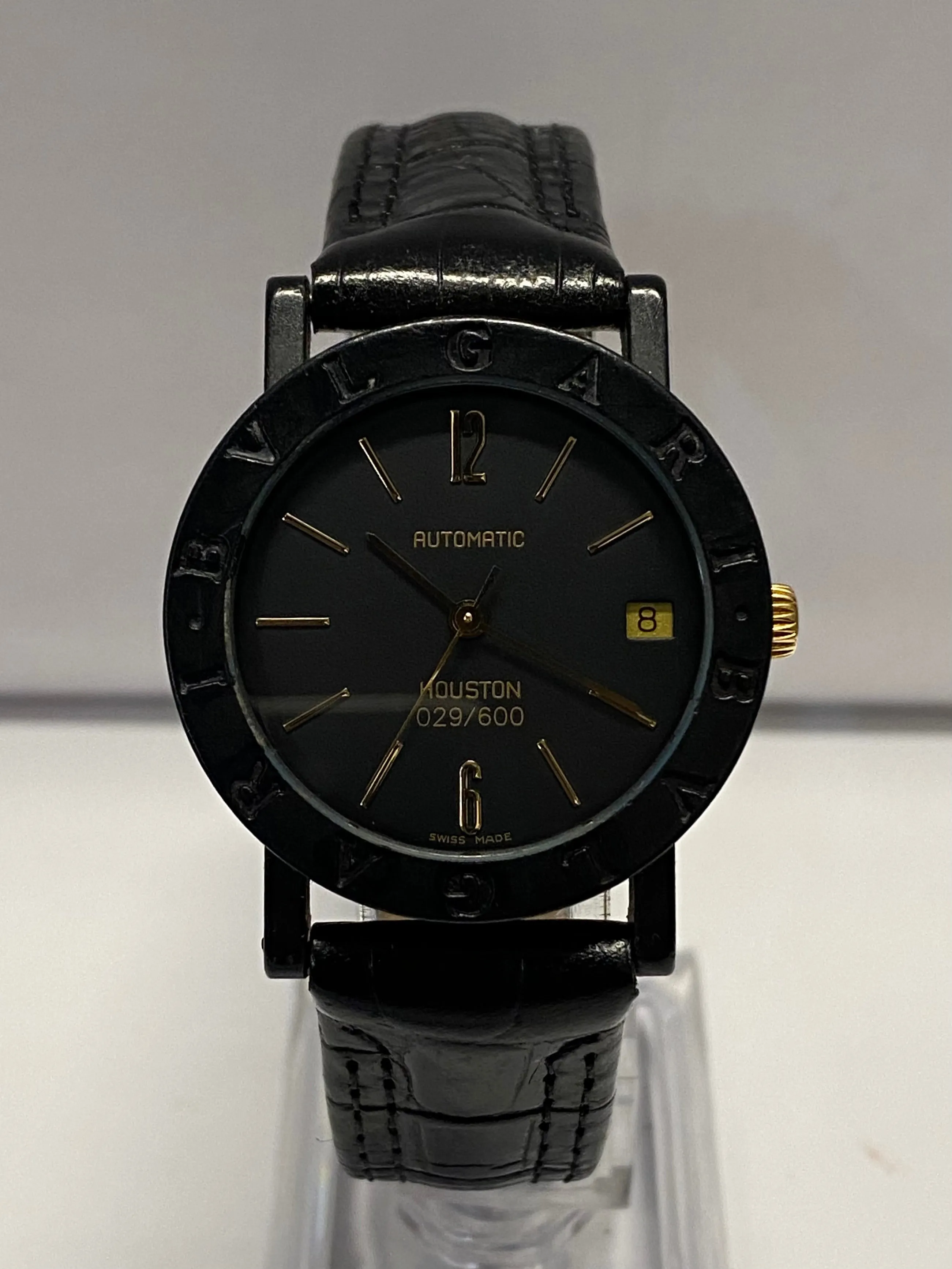 BVLGARI Houston Limited Edition  29 of 600 Black Plastic Watch- $10K APR w/ COA!