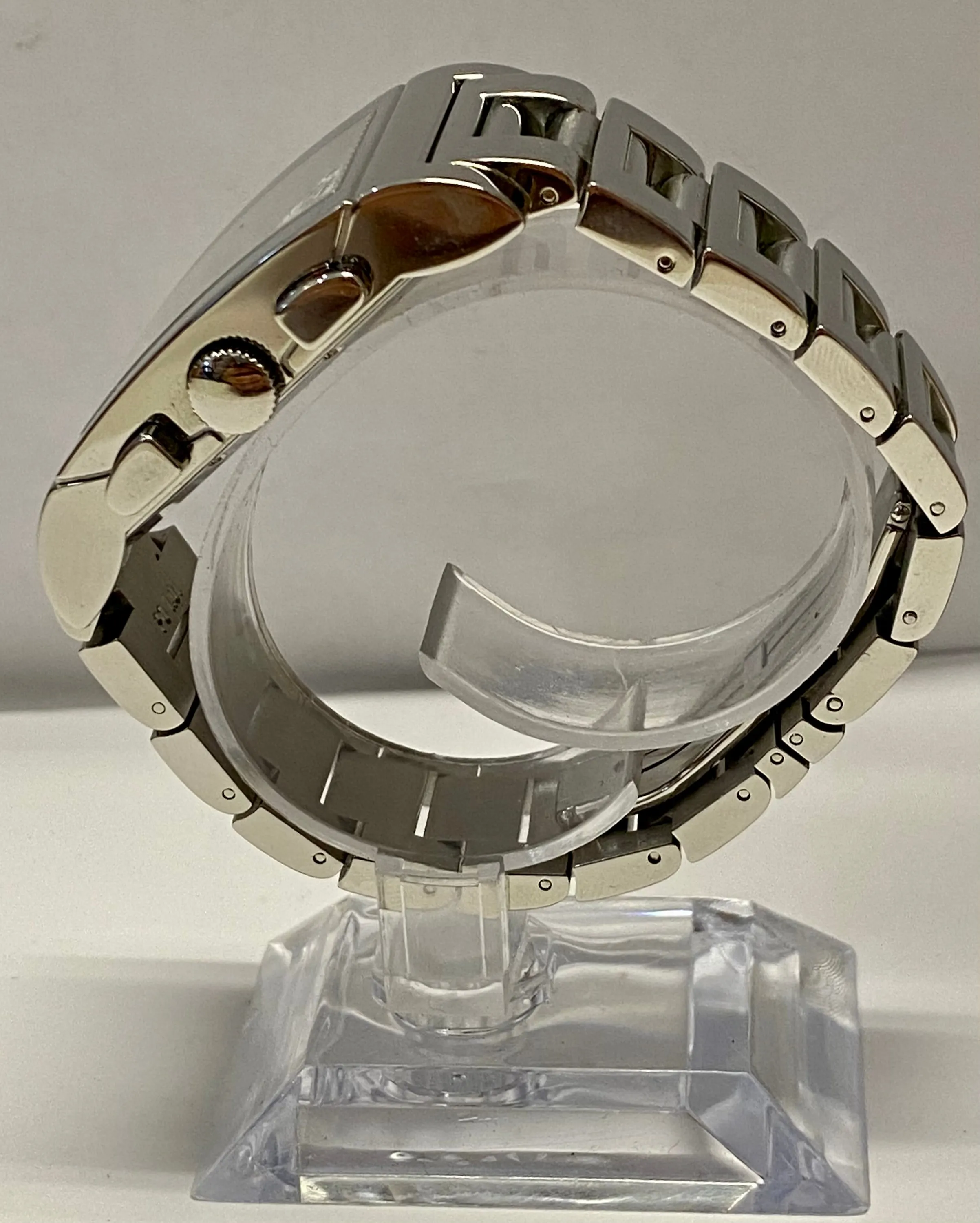 BVLGARI Rettangolo Chronograph Date SS Large Case Men's Watch - $8K APR w/ COA!!
