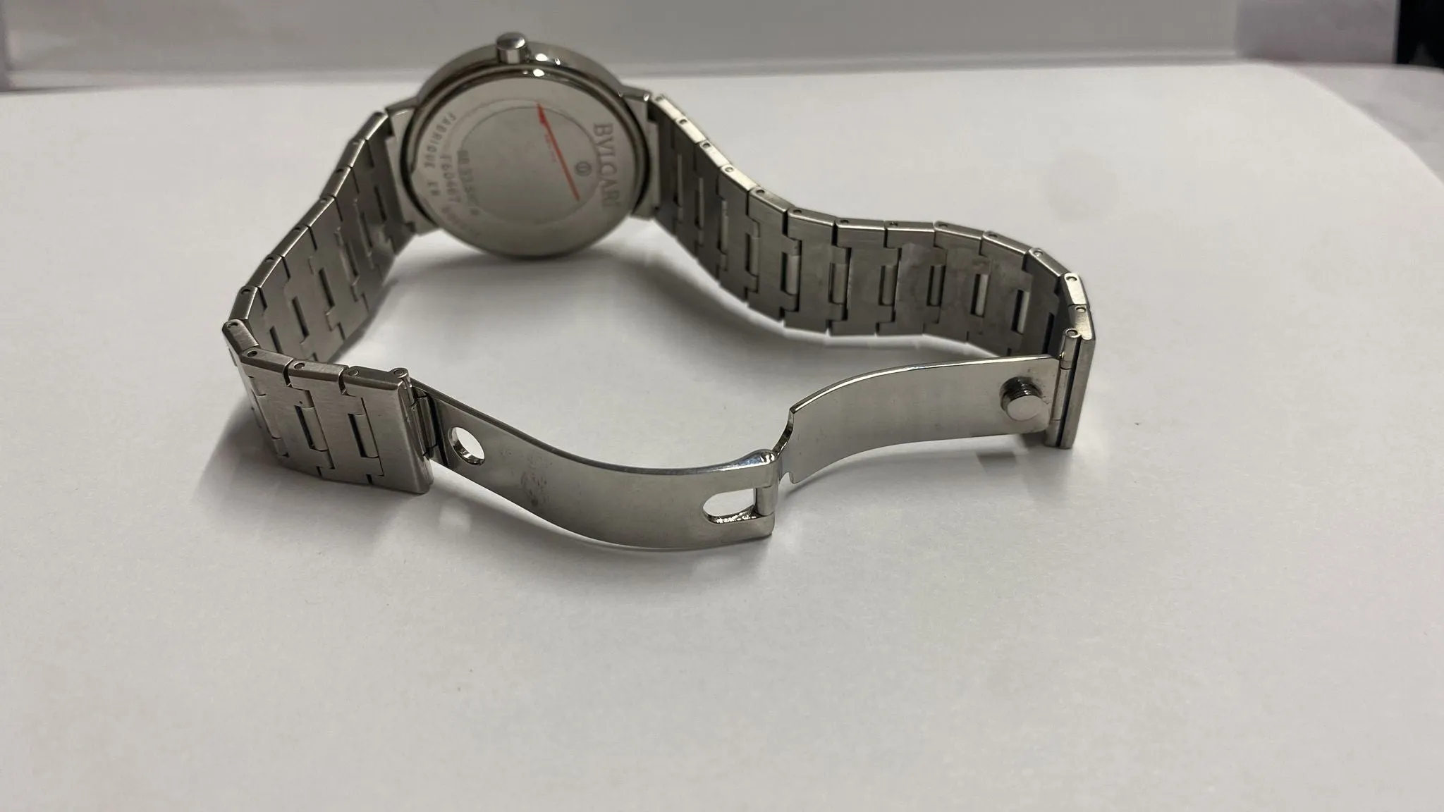 Bvlgari SS Very Rare & Unique Black Dial Like New Unisex Watch - $6K APR w/ COA!