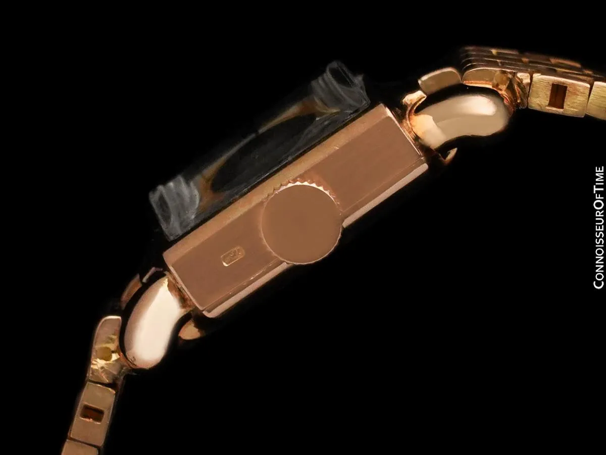 c. 1955 Patek Philippe Vintage Ladies Watch with Patek Bracelet - 18K Rose Gold