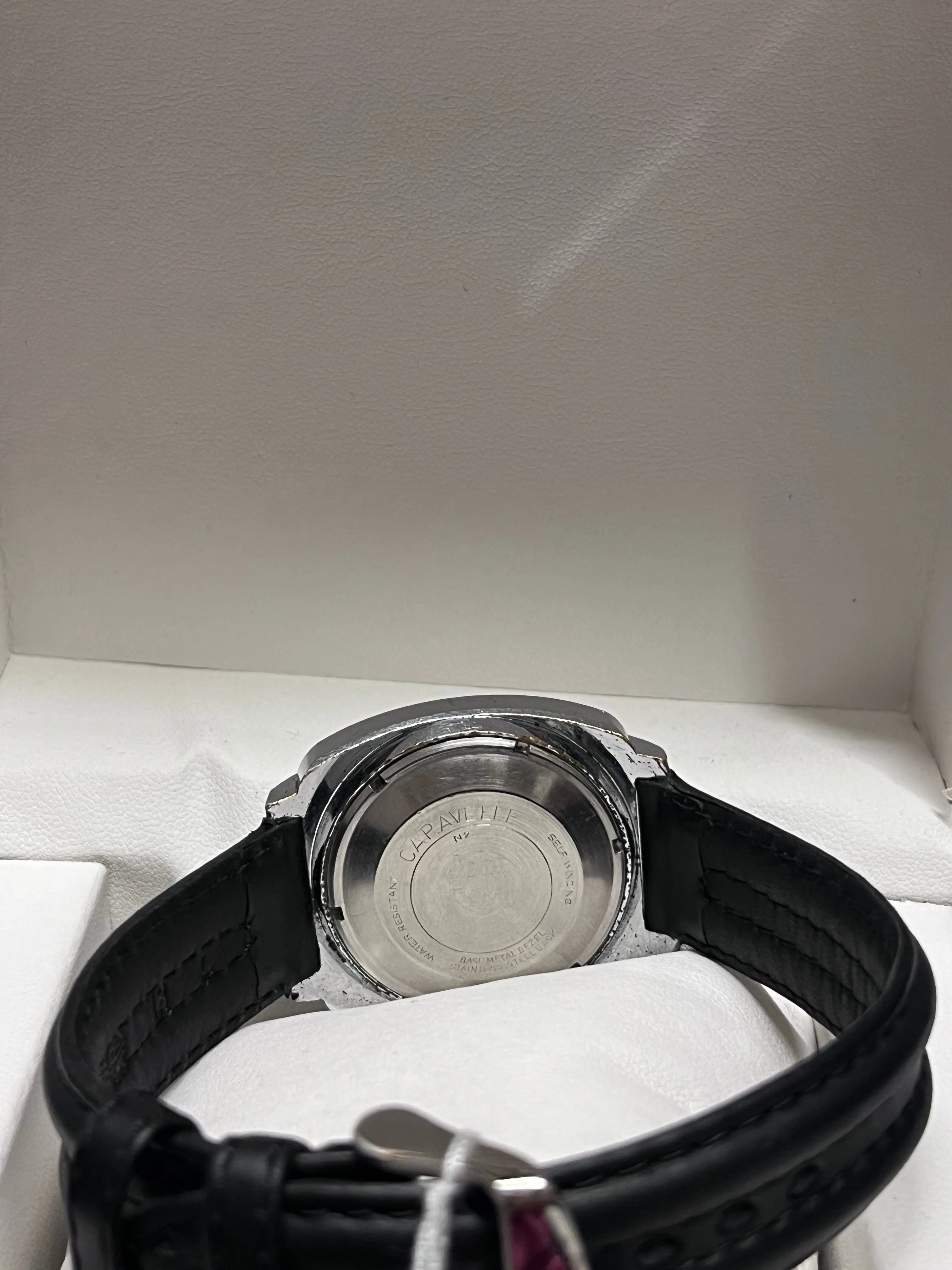 CARAVELLE Rare Art-Deco SS Men's Wristwatch Beautiful Design - $6K APR w/ COA!!!