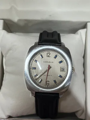 CARAVELLE Rare Art-Deco SS Men's Wristwatch Beautiful Design - $6K APR w/ COA!!!