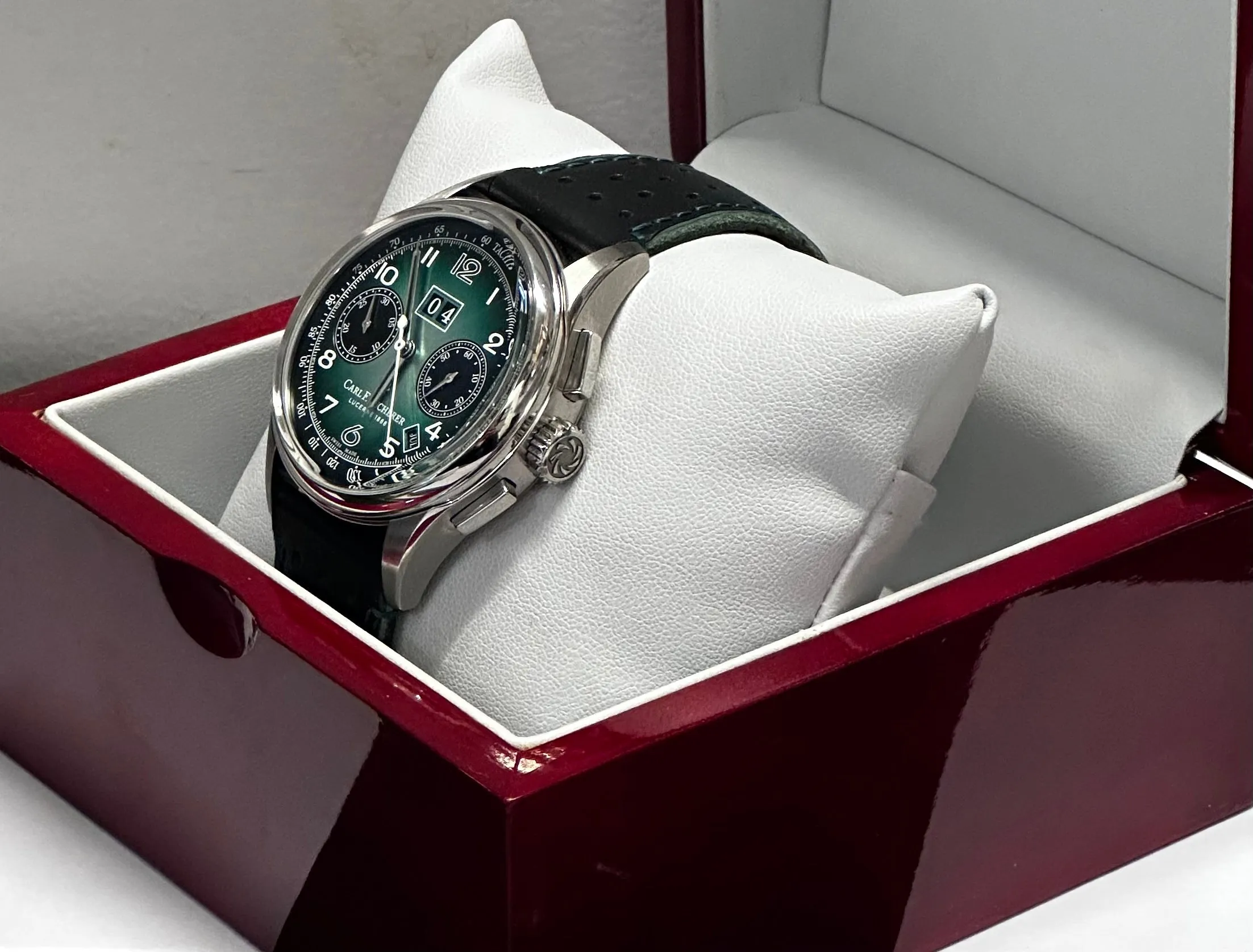 Carl F. Bucherer Stainless Steel Bicompax Automatic Wristwatch- $10K APR w/ COA!