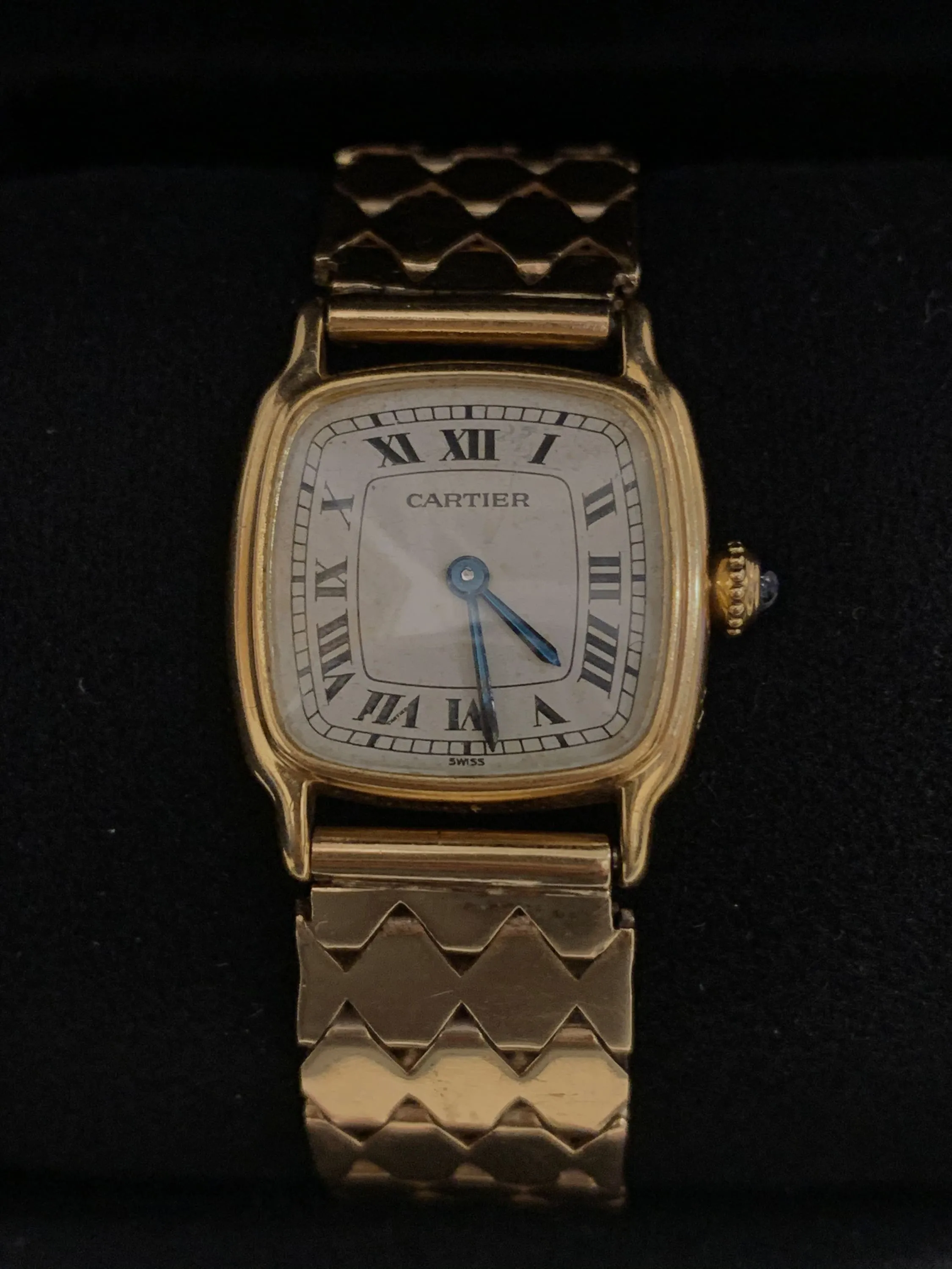 CARTIER 18K Yellow Gold Vintage c. 1940s Watch w/ Vintage Art Deco Dmnd Bracelet - $50K APR Value w/ CoA!