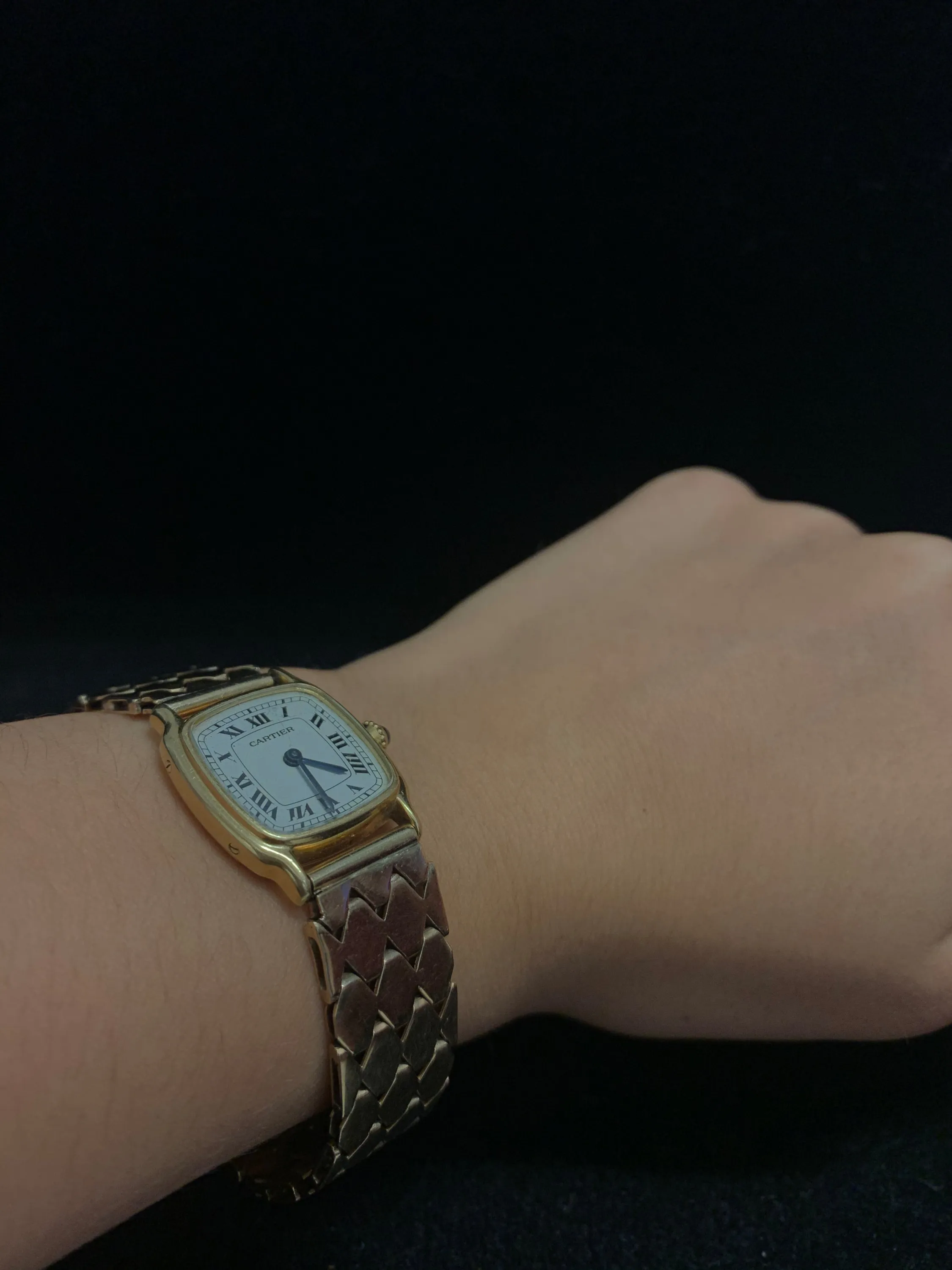 CARTIER 18K Yellow Gold Vintage c. 1940s Watch w/ Vintage Art Deco Dmnd Bracelet - $50K APR Value w/ CoA!