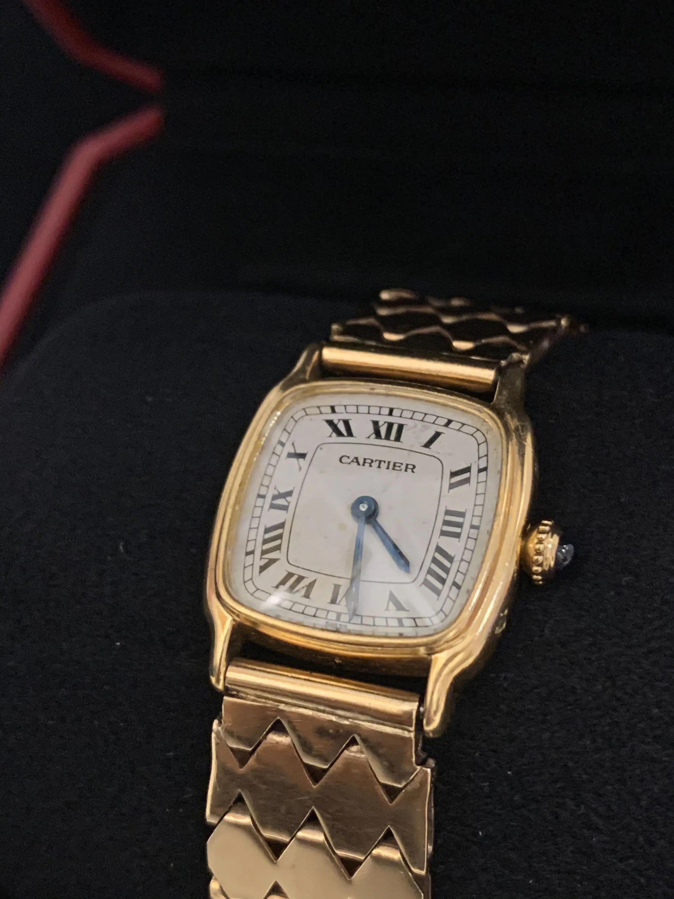 CARTIER 18K Yellow Gold Vintage c. 1940s Watch w/ Vintage Art Deco Dmnd Bracelet - $50K APR Value w/ CoA!