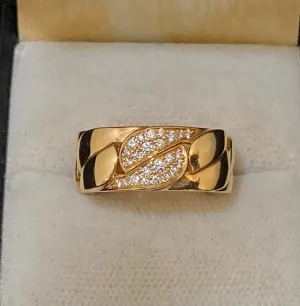 CARTIER Brand-New Vintage Design 18K Rose Gold with 24 Diamonds Ring - $20K Appraisal Value w/CoA}
