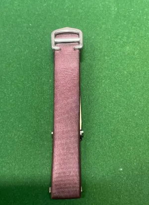 CARTIER Burgundy Special Nylon Leather Watch Strap -$800 APR w/ CoA!