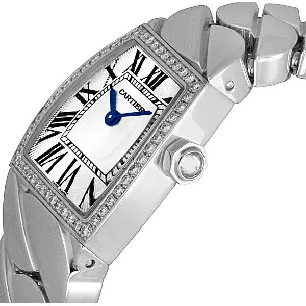 Cartier La Dona Diamond 18kt White Gold Ladies Watch WE60039G