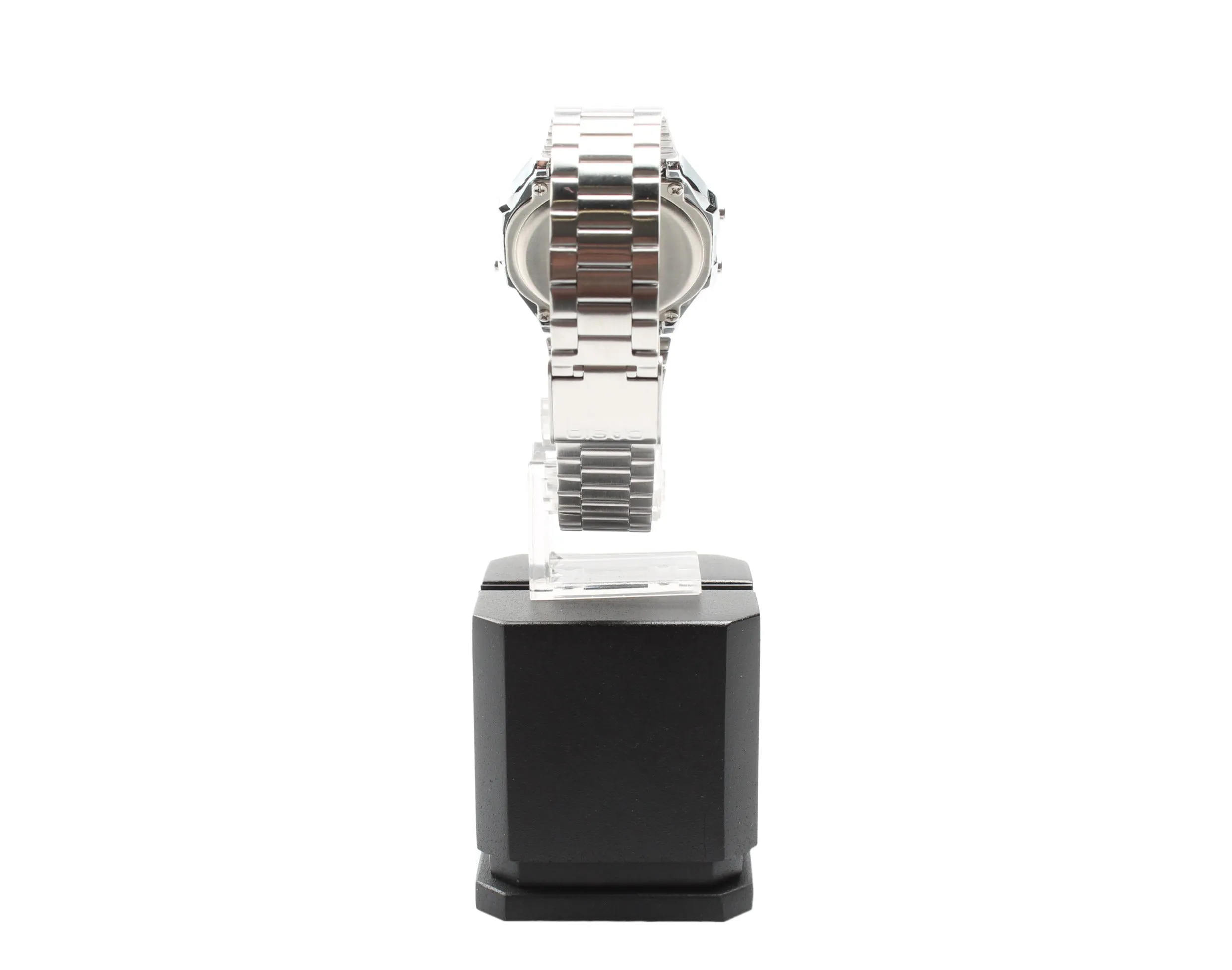 Casio A168WEM Vintage Mirror Finish Digital Stainless Steel Men's Watch