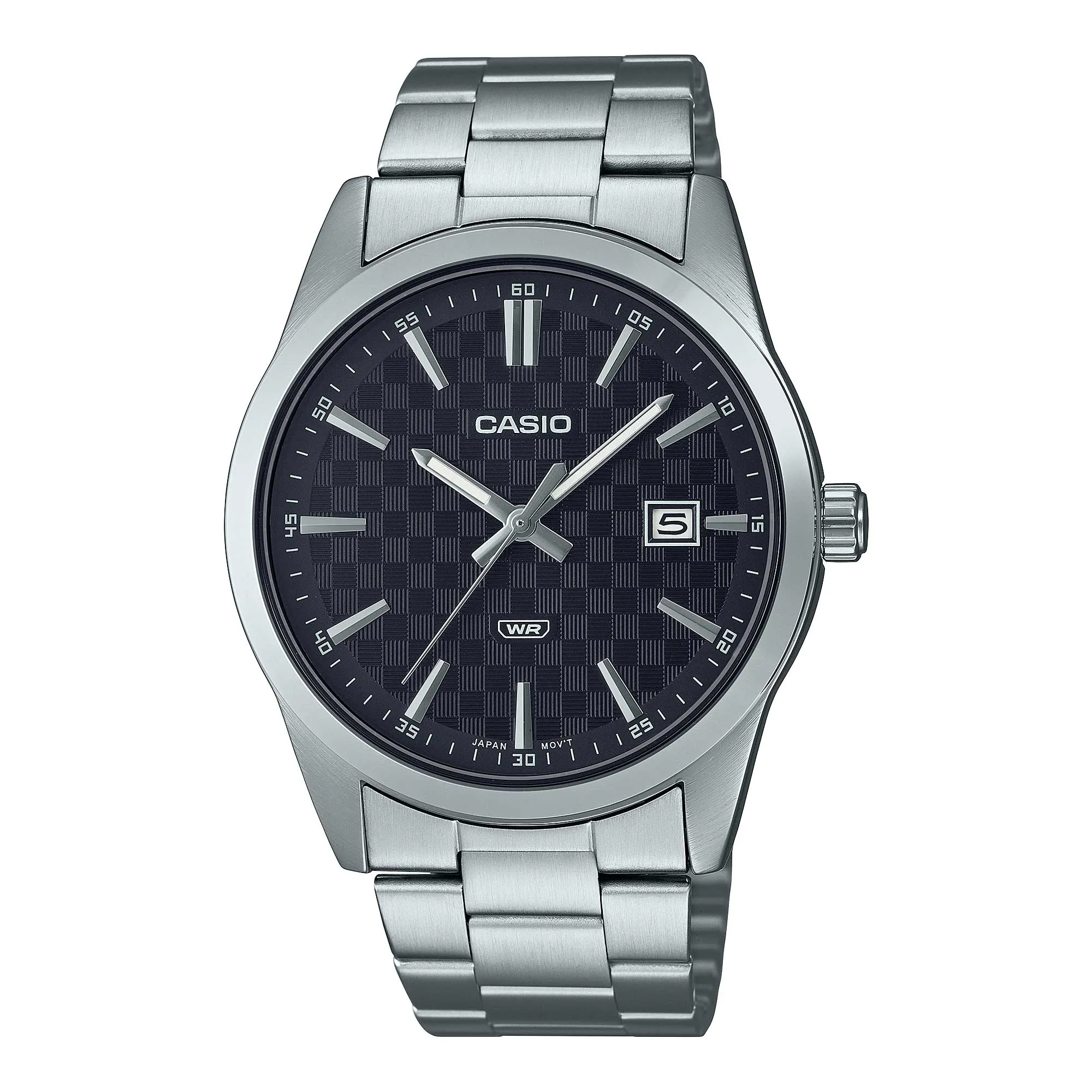 Casio Men's Analog Stainless Steel Band Watch MTPVD03D-1A MTP-VD03D-1A