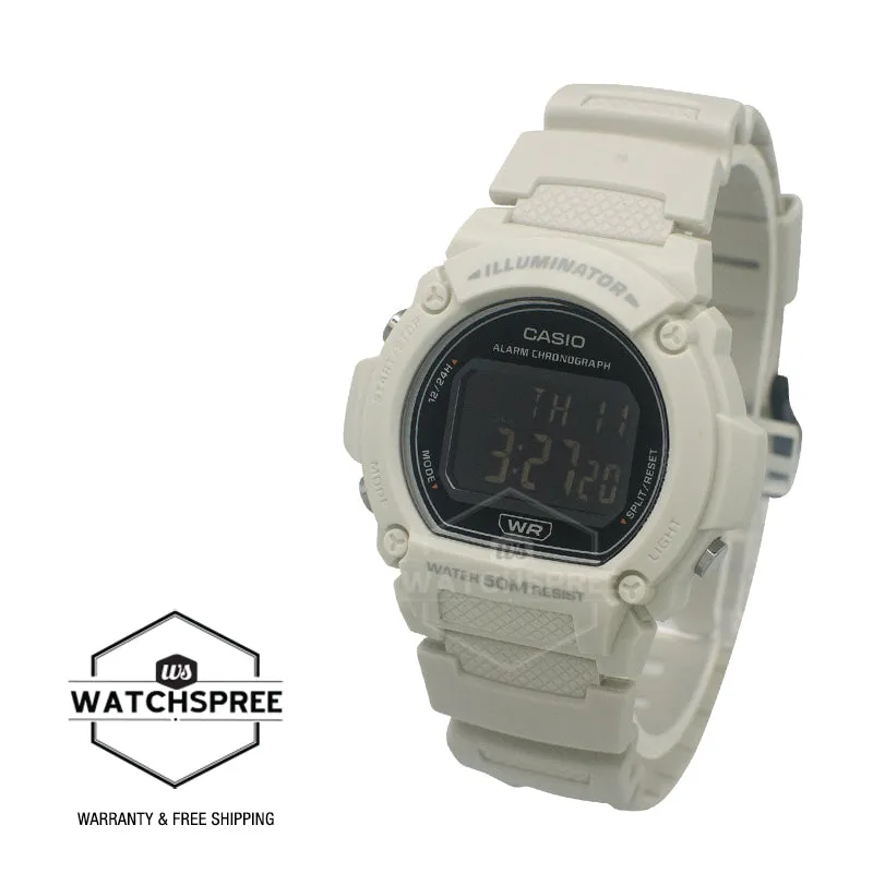 Casio Standard Sporty Digital Watch W219HC-8B W-219HC-8B