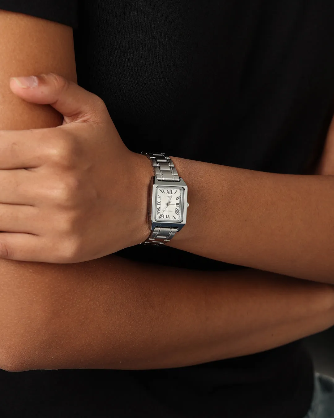 Casio Women's LTPV007D-7B Watch Silver/Silver