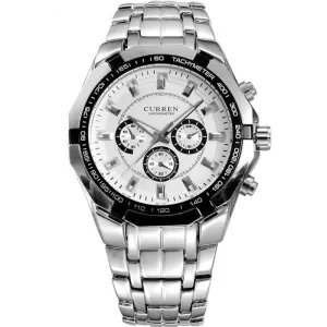 Casual Fashion Stainless Steel Waterproof Wristwatch for Men