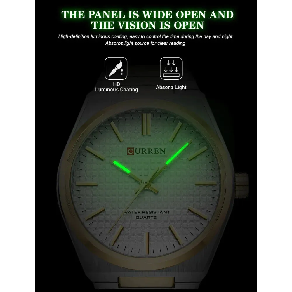 Casual Minimalista Quartz Men's Watches Fashion Business Stainless Steel Band Wristwatches Male Clock