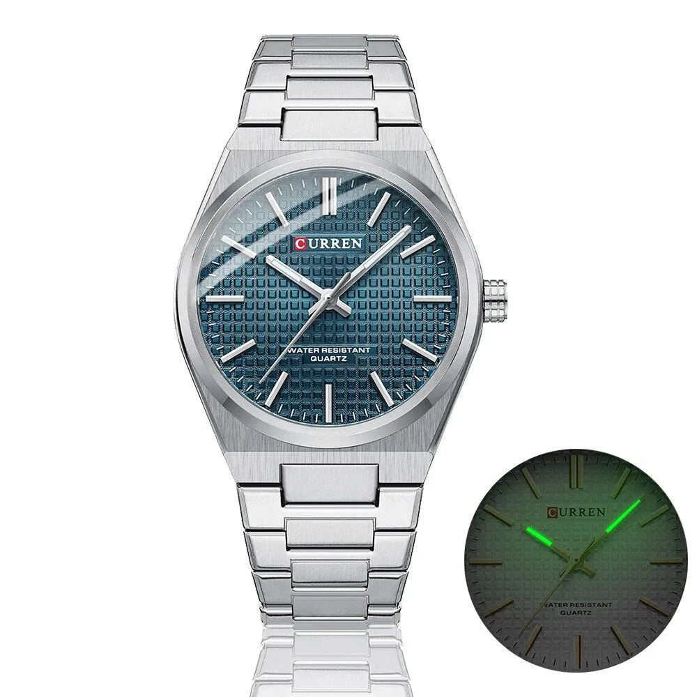 Casual Minimalista Quartz Men's Watches Fashion Business Stainless Steel Band Wristwatches Male Clock