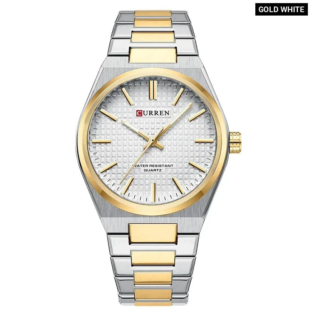 Casual Minimalista Quartz Men's Watches Fashion Business Stainless Steel Band Wristwatches Male Clock
