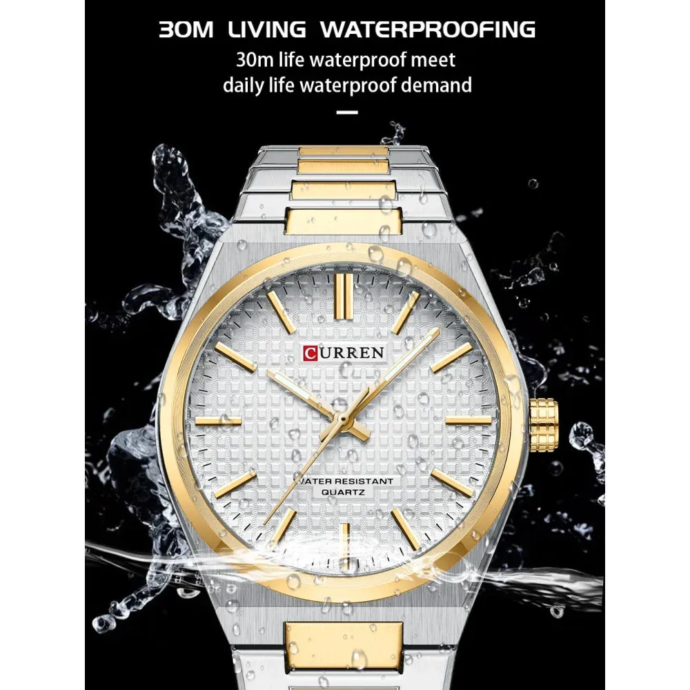 Casual Minimalista Quartz Men's Watches Fashion Business Stainless Steel Band Wristwatches Male Clock