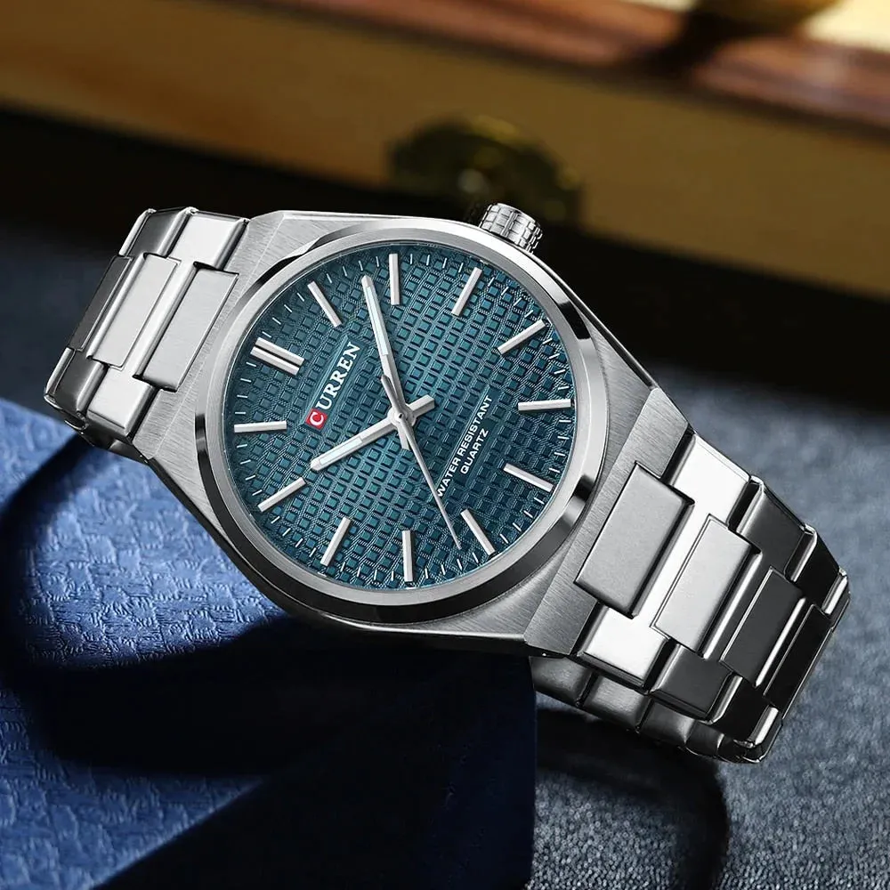 Casual Minimalista Quartz Men's Watches Fashion Business Stainless Steel Band Wristwatches Male Clock