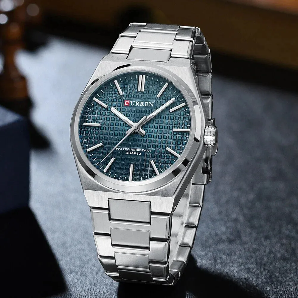Casual Minimalista Quartz Men's Watches Fashion Business Stainless Steel Band Wristwatches Male Clock