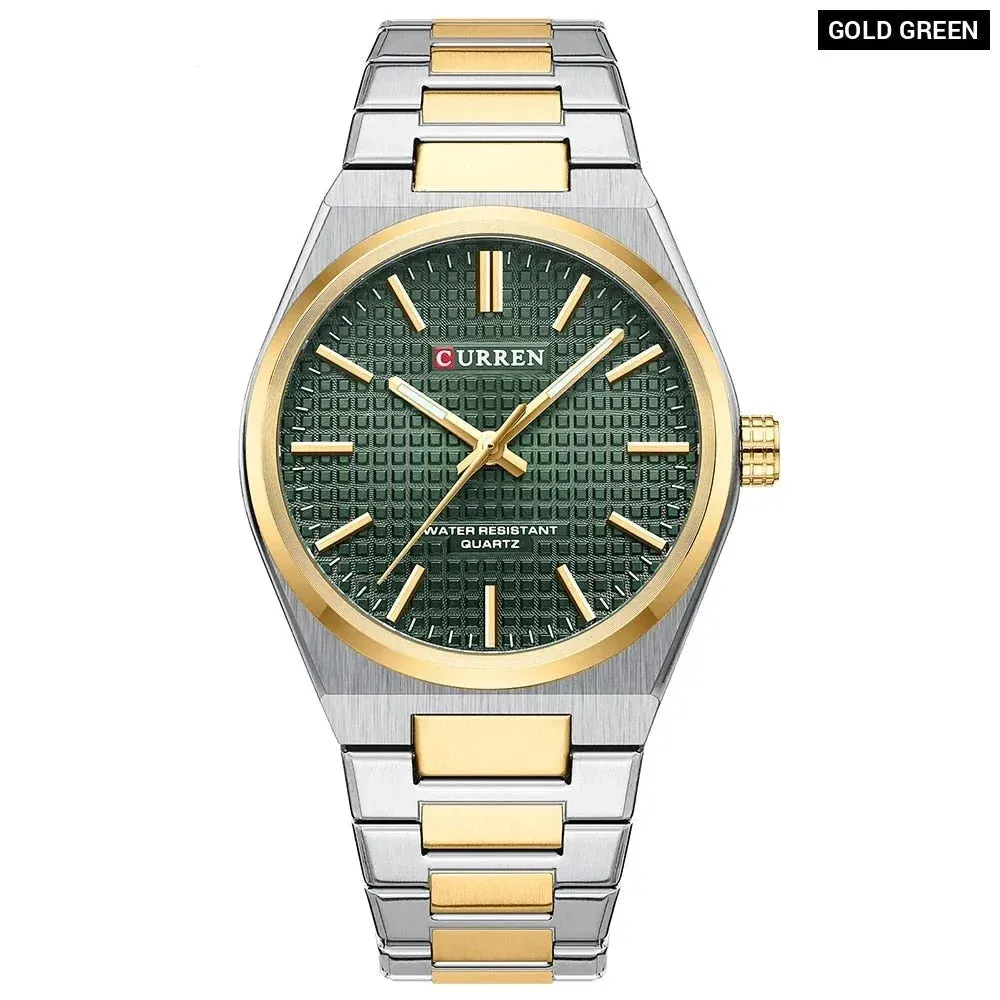 Casual Minimalista Quartz Men's Watches Fashion Business Stainless Steel Band Wristwatches Male Clock