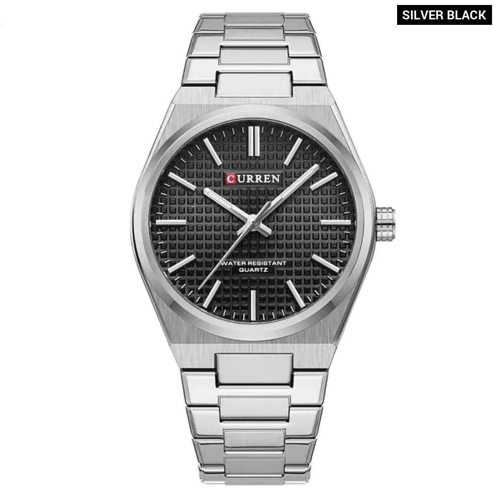 Casual Minimalista Quartz Men's Watches Fashion Business Stainless Steel Band Wristwatches Male Clock