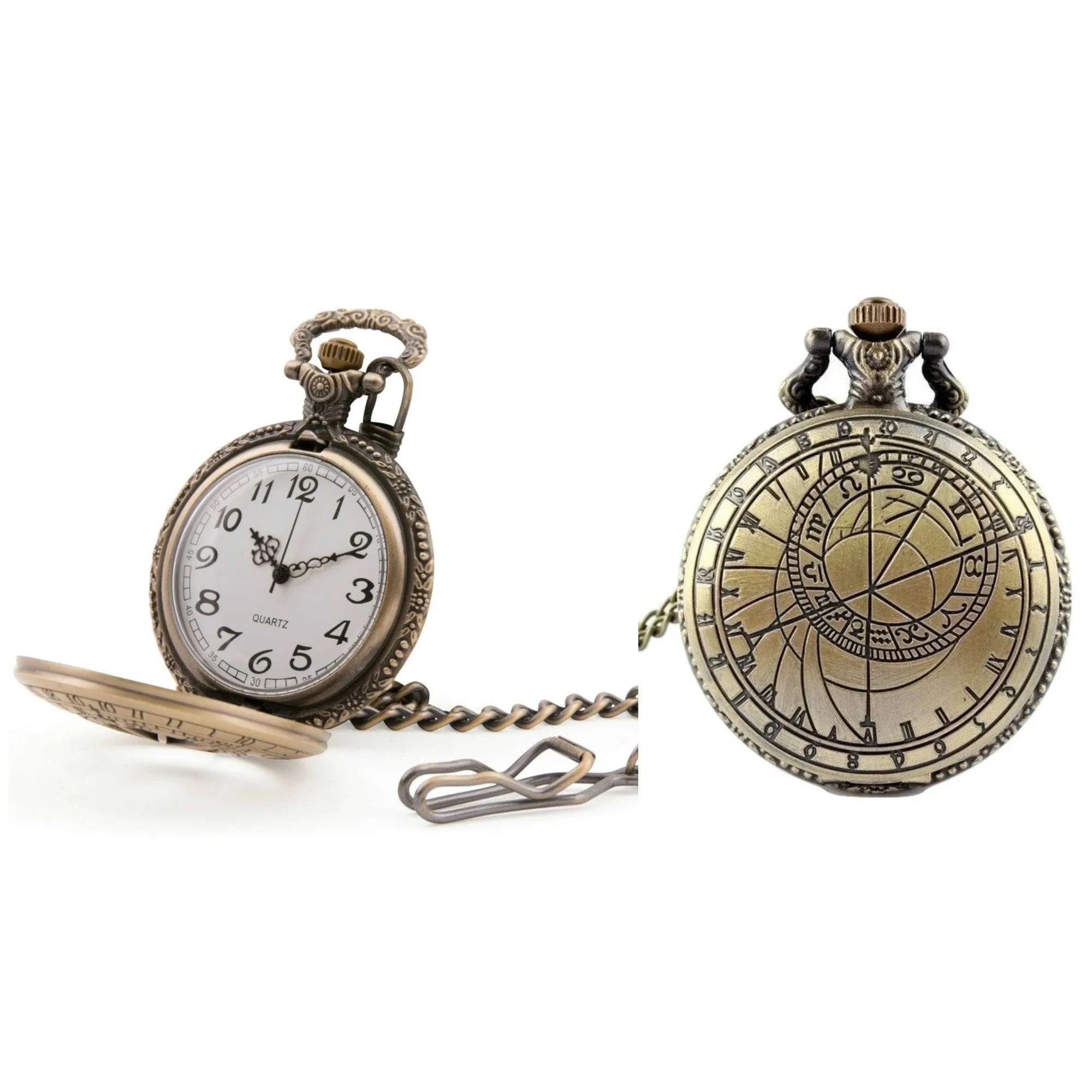 Celestial Quartz Pocket Watch