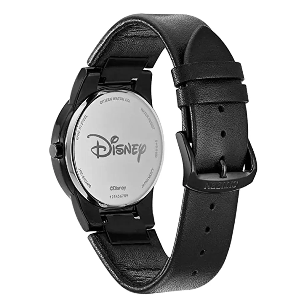 Citizen Mens Black Dial Band Stainless steel Mickey Mouse Watches - AU1069-57W