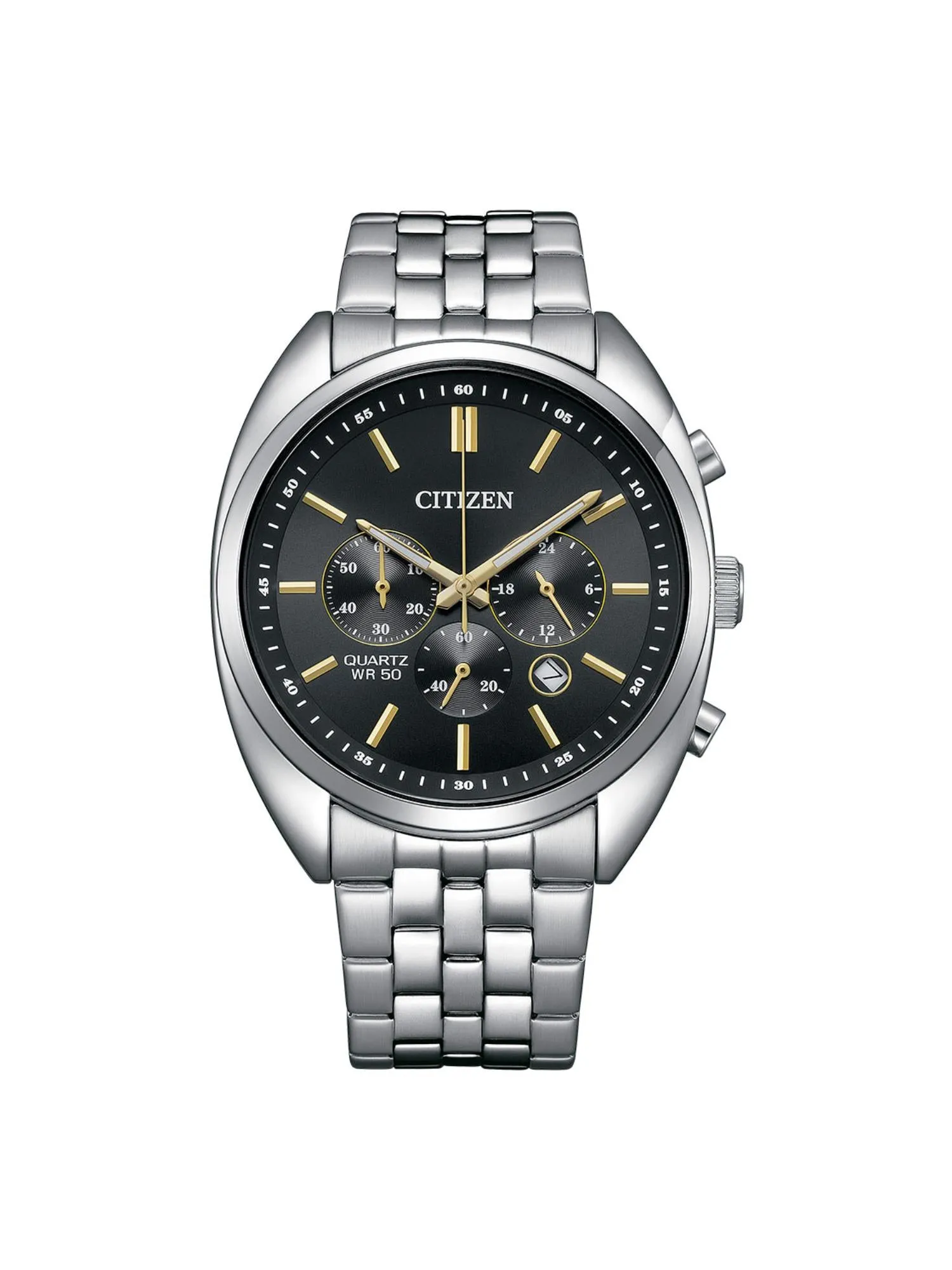 Citizen Non Eco Drive 42 mm Size Black Dial Men Chronograph Watch - AN8210-56E